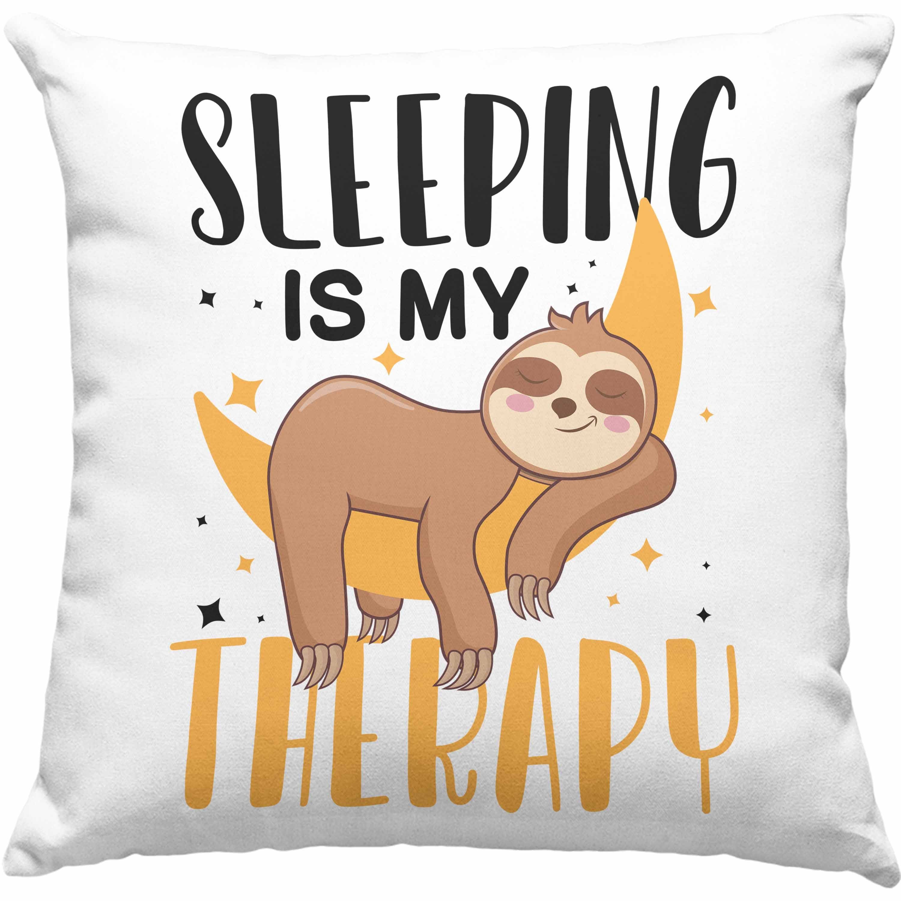 Trendation Dekokissen »Trendation Sleeping Is My Therapy Faultier