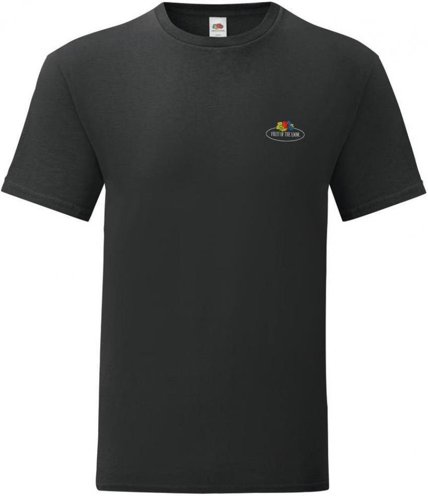 Fruit of the Loom Rundhalsshirt Vintage T Small Logo Print