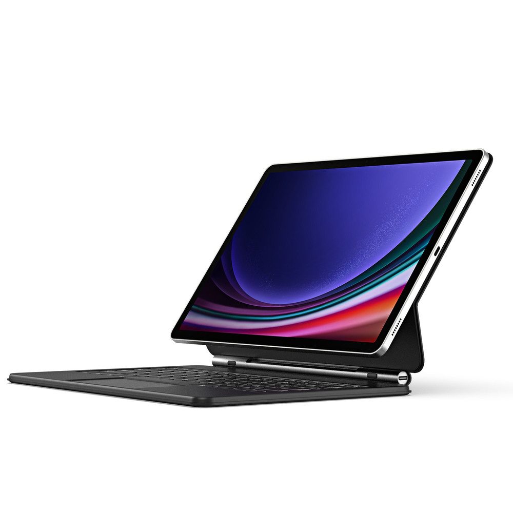 Dux Ducis Tastaturhülle Funktastatur Touchpad Tablet-Tastatur (Touchpad, Beleuchtung in 7 Farben, Bluetooth 5.2)