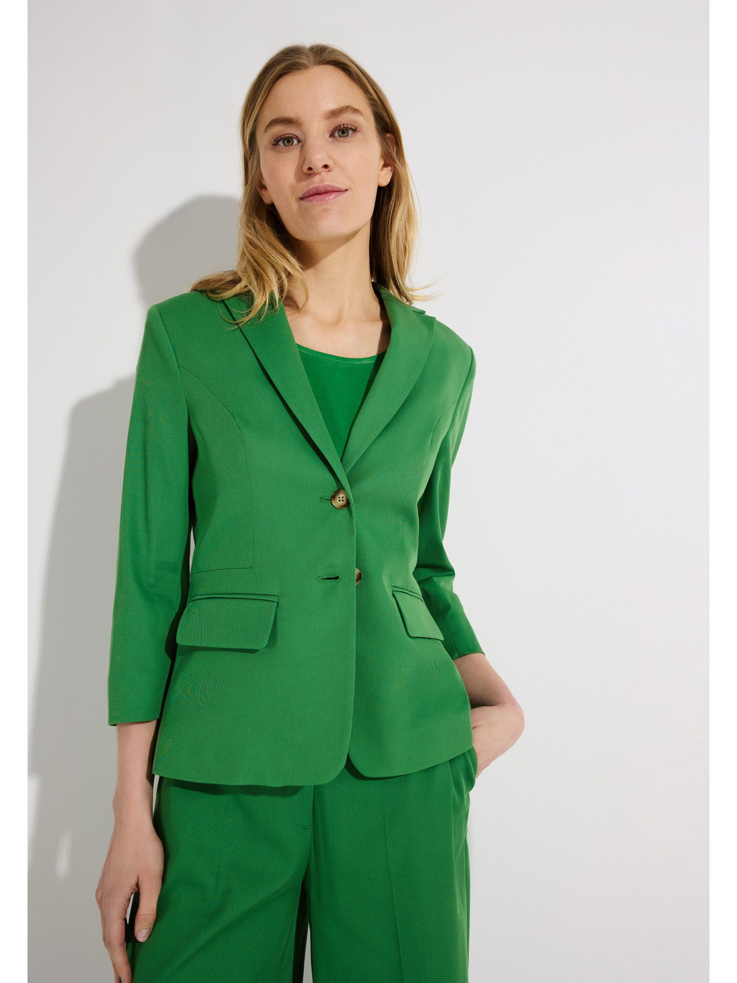 MORE&MORE Jackenblazer taillierter, schmaler 3/4 Arm Blazer günstig online kaufen