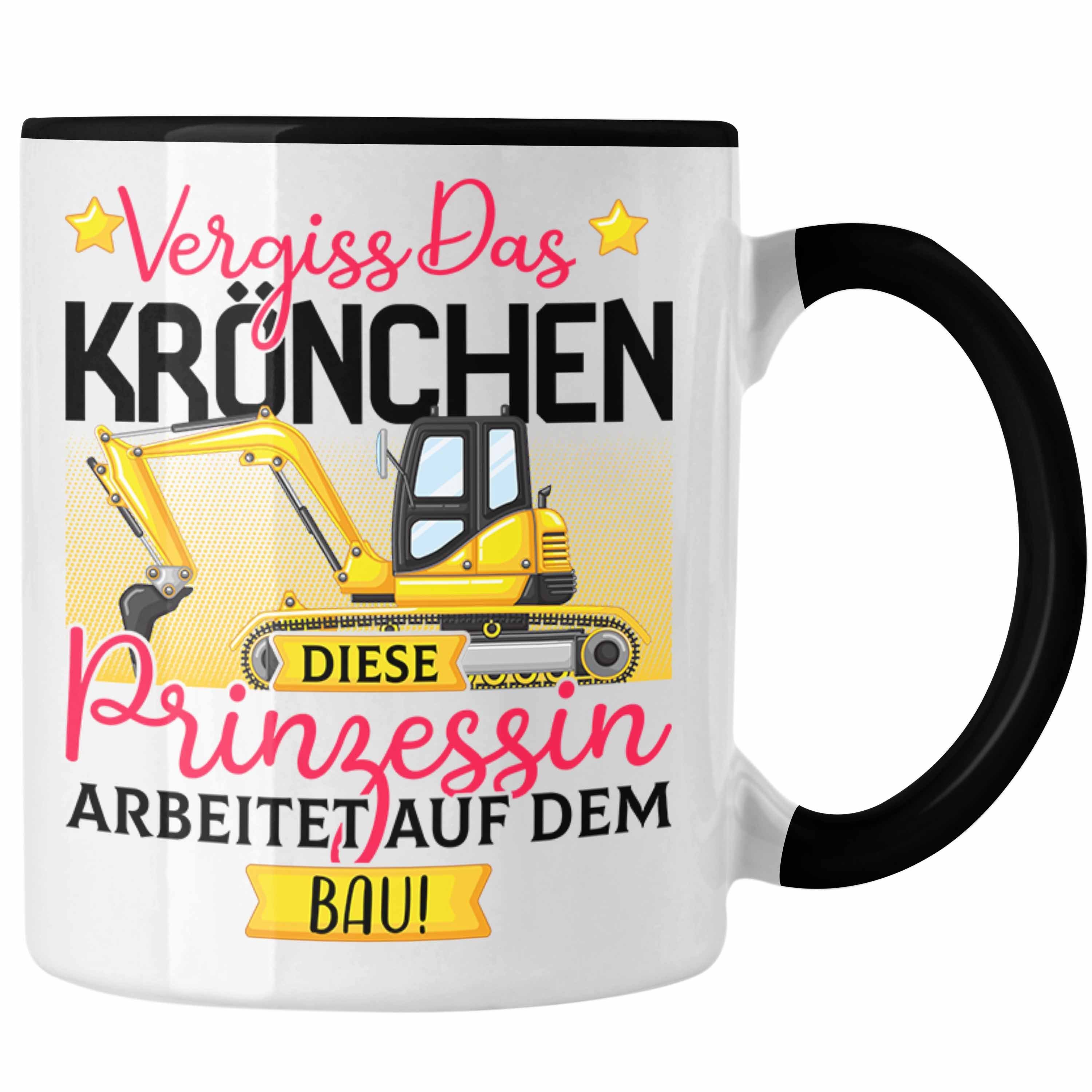 Trendation Tasse Bau Frauen Geschenk Tasse Spruch Vergiss Das Kröchen Diese Prinzessin Schwarz