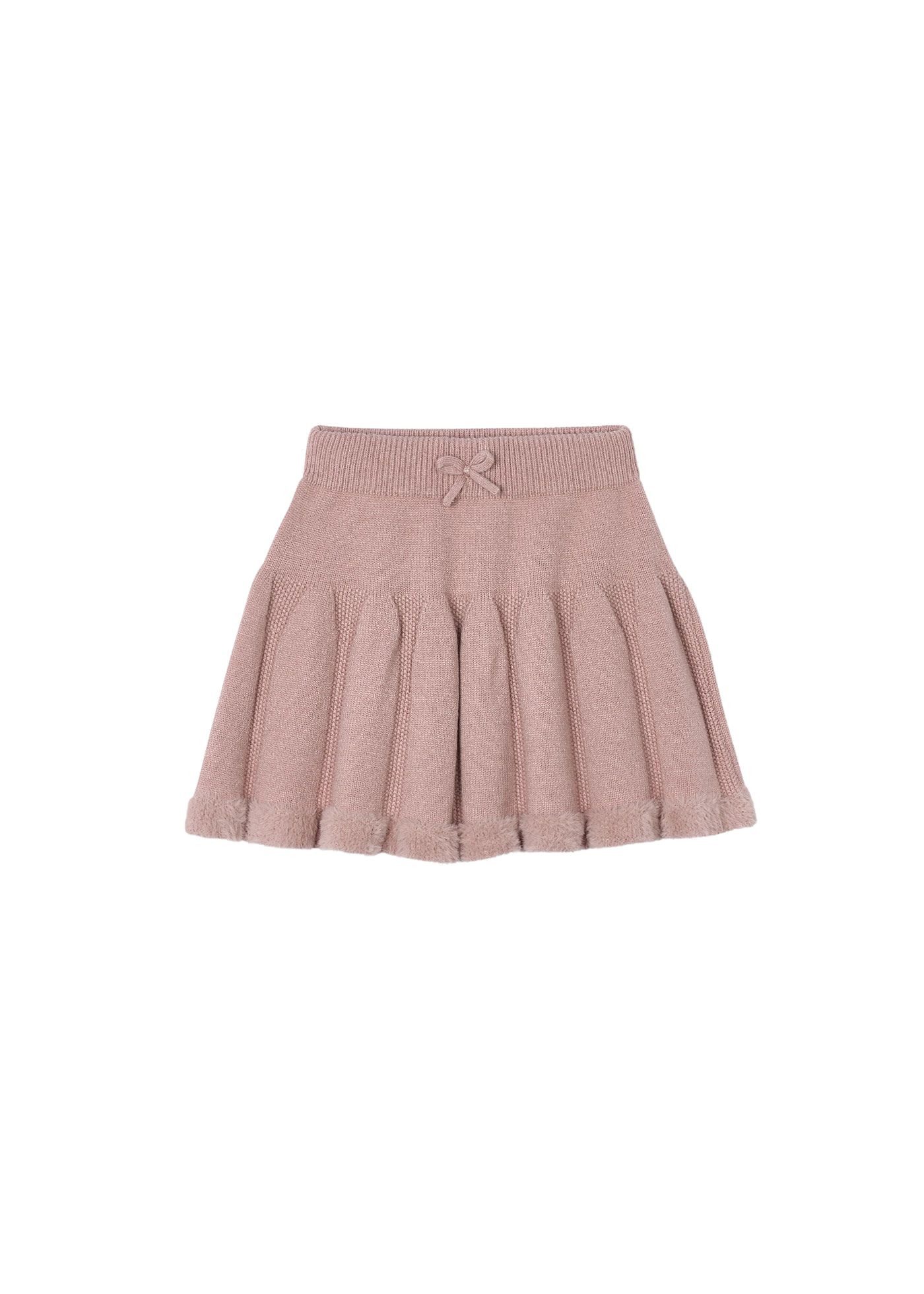 Mayoral Minirock mit Plüschfellsaum