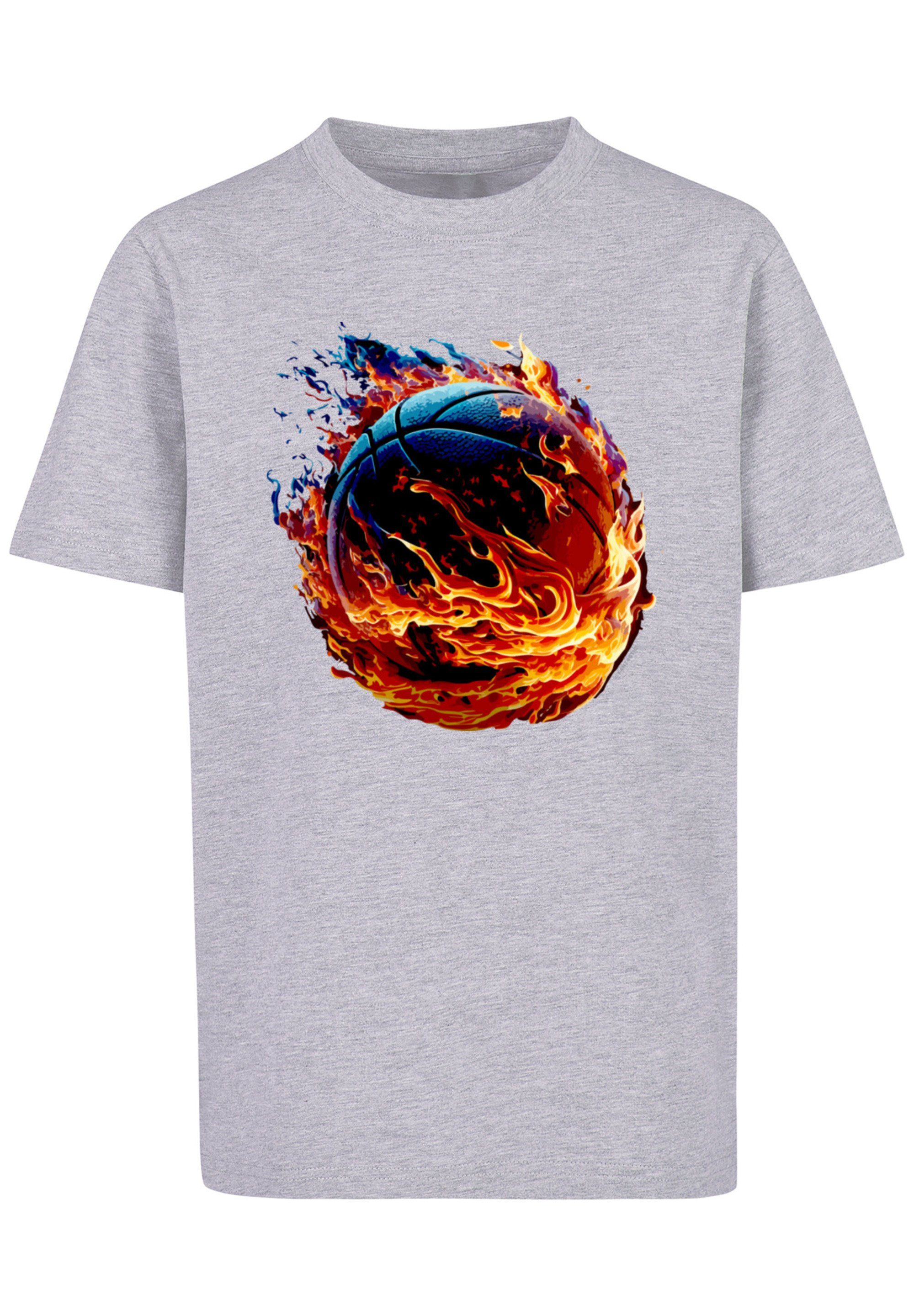 Sport Basketball On grey heather Fire F4NT4STIC Print UNISEX T-Shirt
