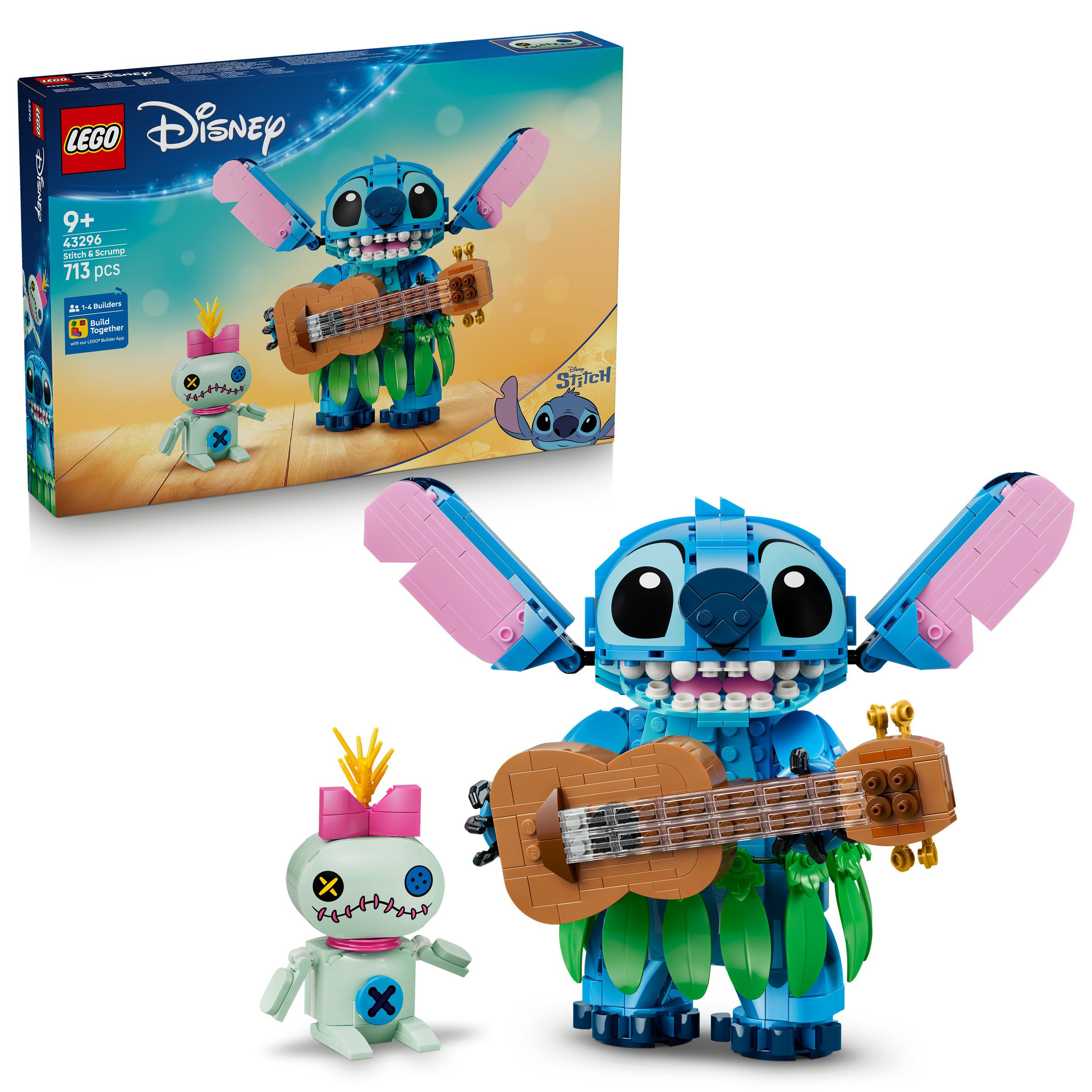 LEGO® Stitch und Scrump (43296), LEGO Disney Classic Konstruktionsspielsteine, (713 St), Made in Europe
