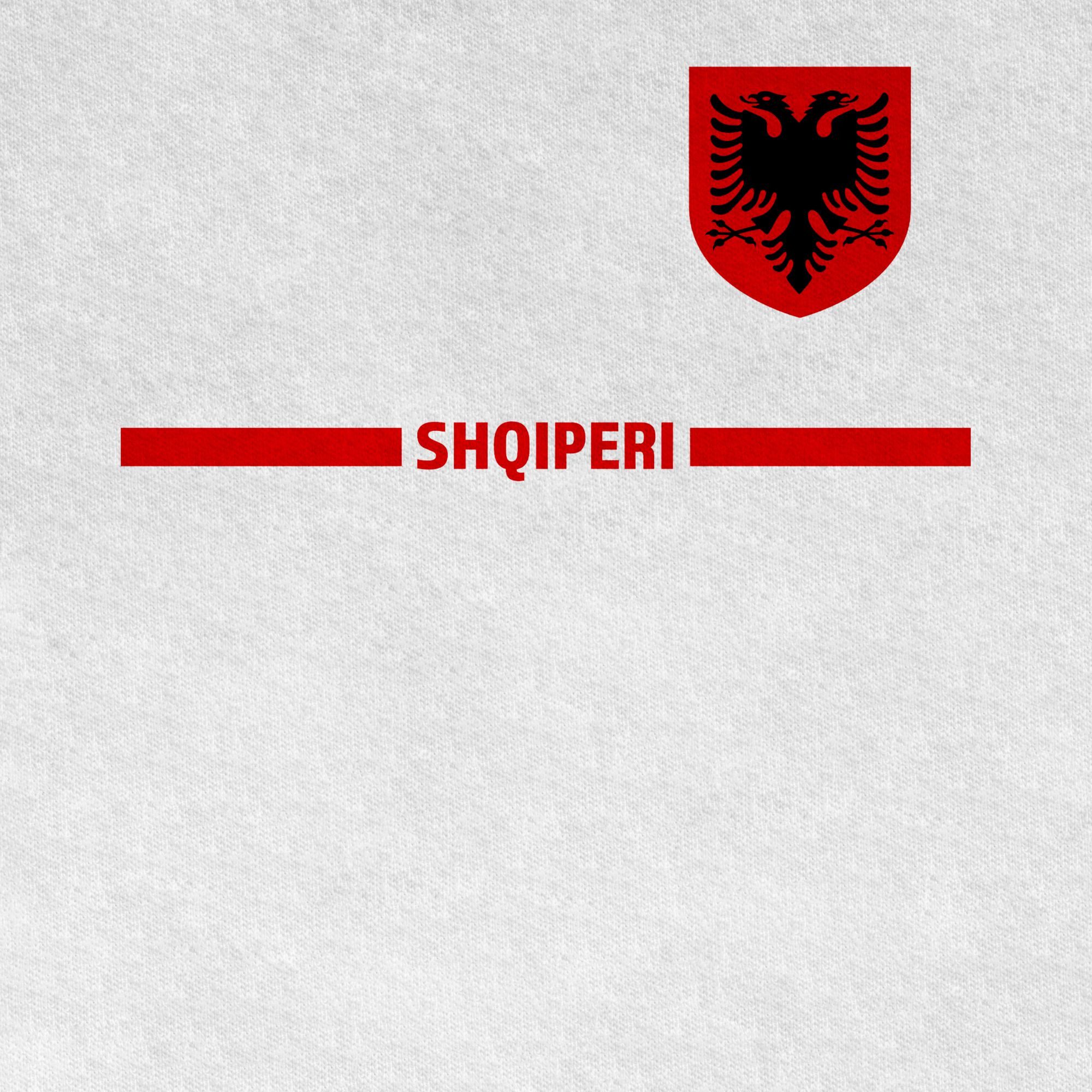 Shirtracer T-Shirt Albanien Trikot Wappen, Shqipëri mit Stolz, Albanisches Fan-Motiv (1-tlg) 2026 Fussball WM Fanartikel