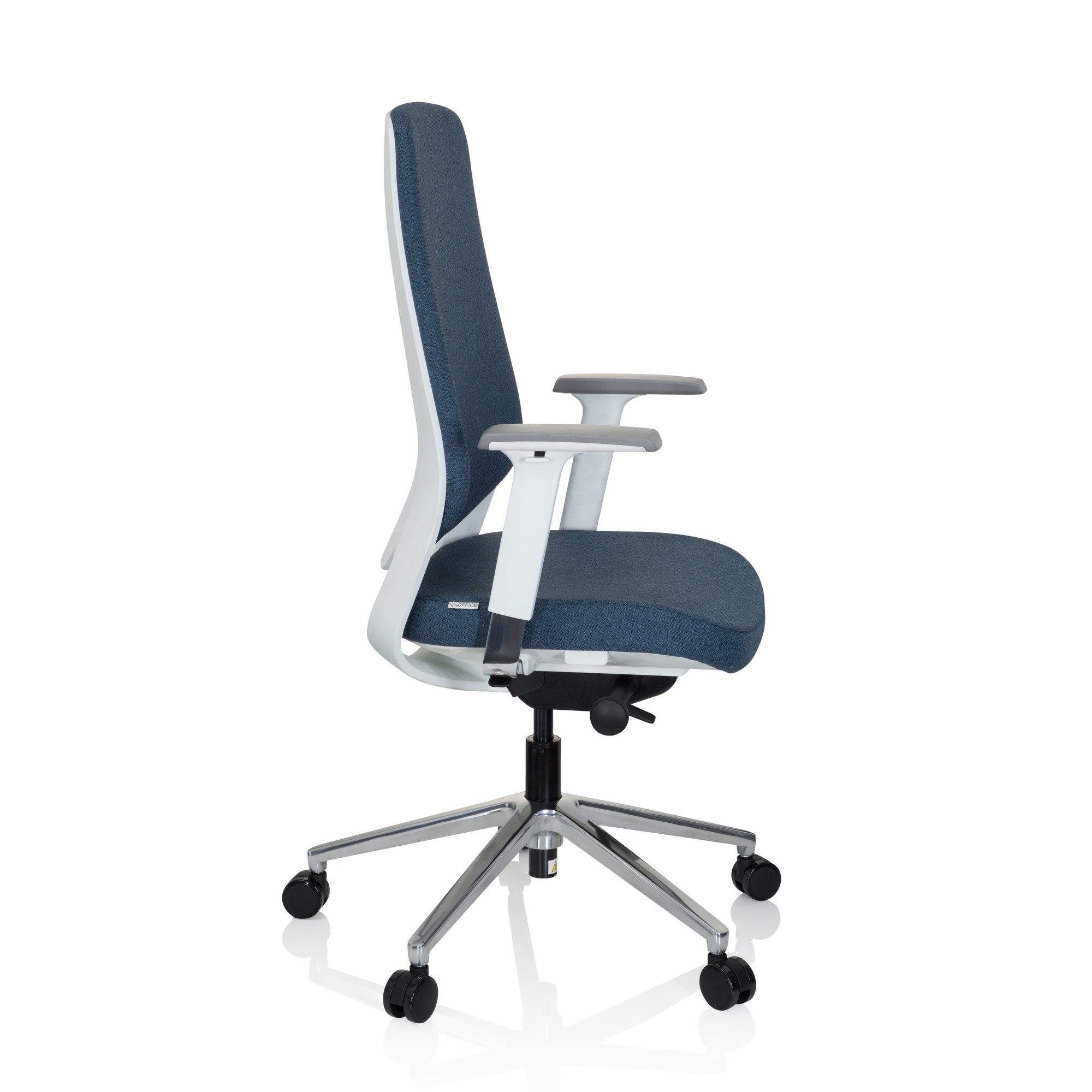 Schreibtischstuhl (1 T4 Profi Bürostuhl Stoff hjh WHITE OFFICE ergonomisch St), Drehstuhl CHIARO Blau