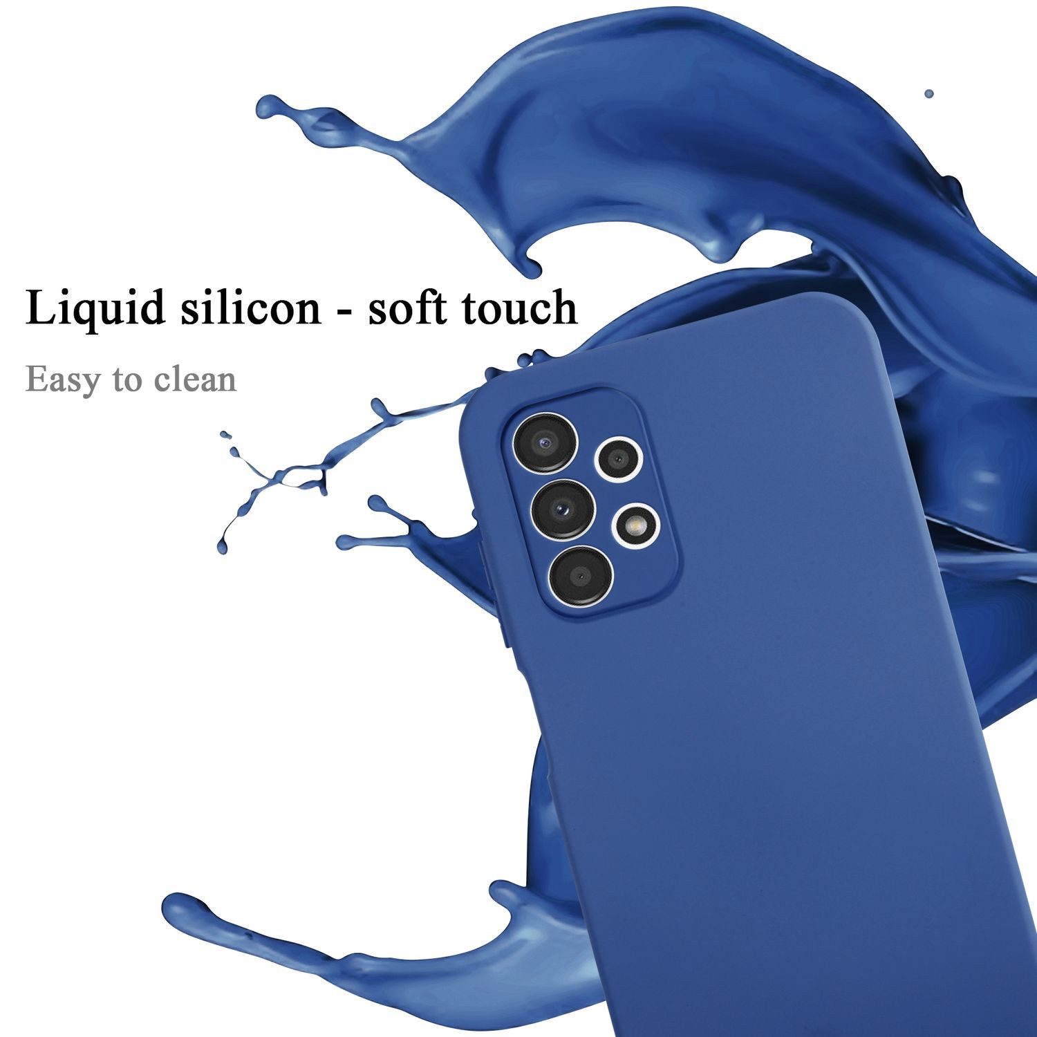 Cadorabo Handyhülle für Samsung Galaxy A13 4G Hülle Samsung Galaxy A13 4G, Flexible Hülle TPU Silikon Schutzhülle Back Cover Case