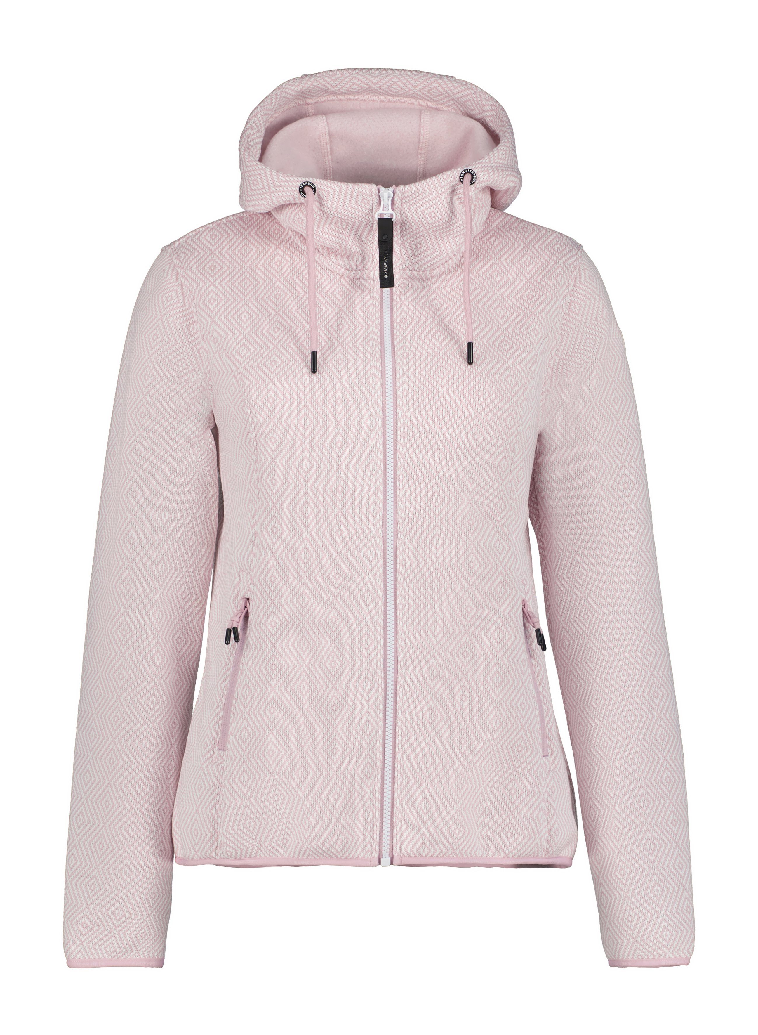 Icepeak Strickjacke ICEPEAK AUEN LIGHT PINK gemusteter Optik in