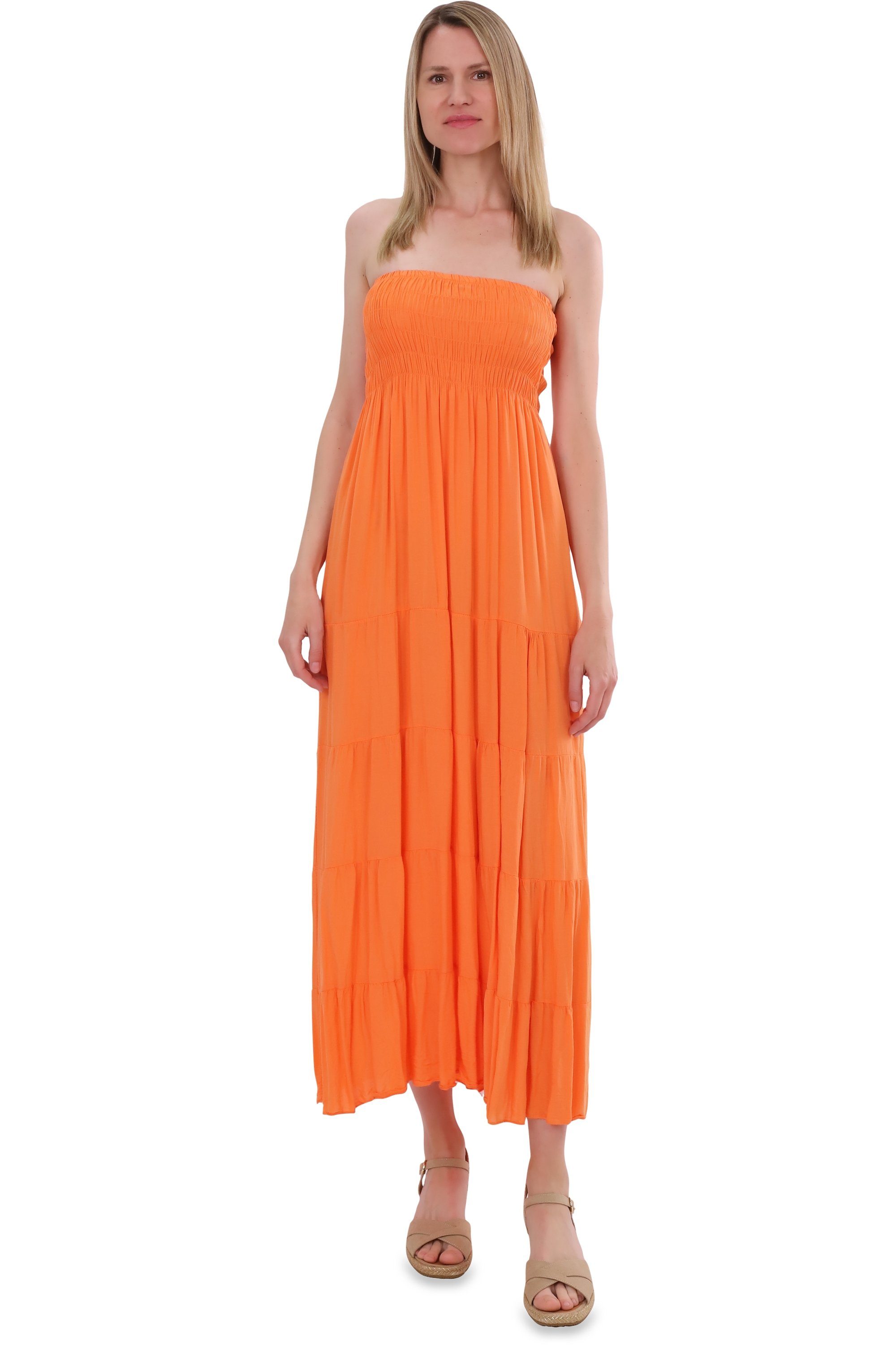 Co'Couture Gigicc strapless maxi jurk met lurex en smockwerk • Zwart