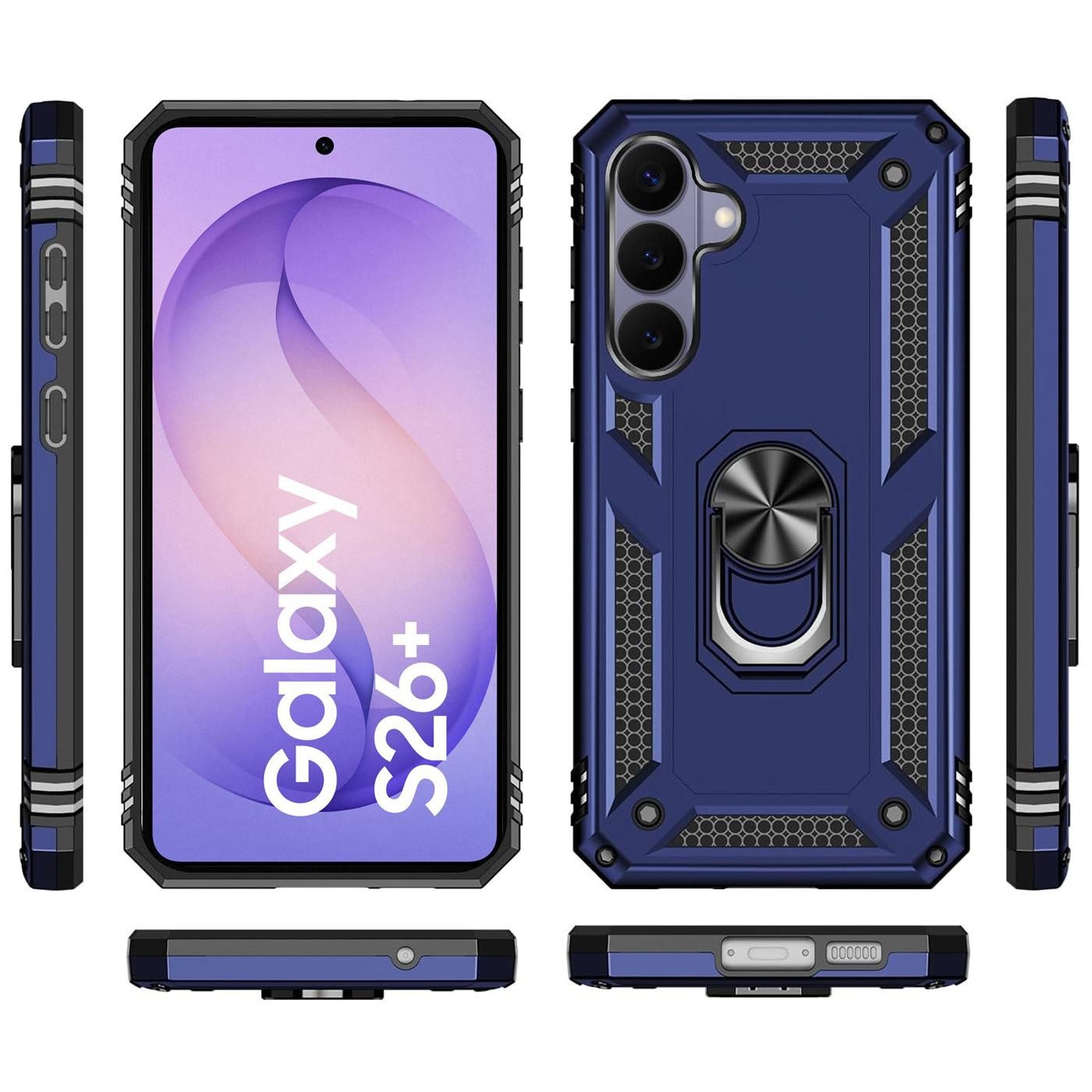 CoolGadget Handyhülle Armor Shield Case für Samsung Galaxy S26+ 6,7 Zoll, Outdoor Cover mit Magnet Ringhalterung Hülle für Samsung S26 Plus