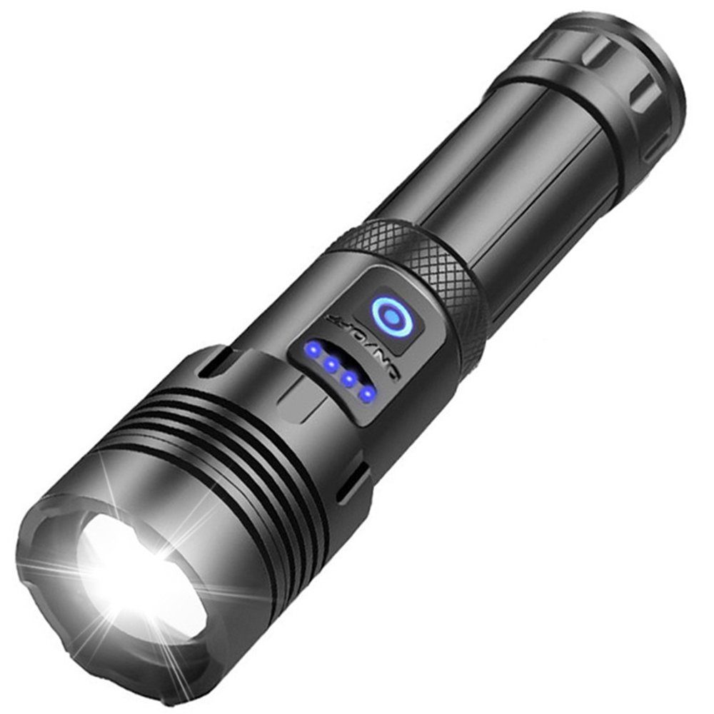 GelldG LED Taschenlampe LED Taschenlampe Extrem Hell, 7 Lichtmodi USB Taschenlampe
