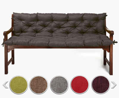sunnypillow Bankauflage Bankauflage Stuhlkissen viele Farben und Größen zur Auswahl, 100x50x50cm anthrazit