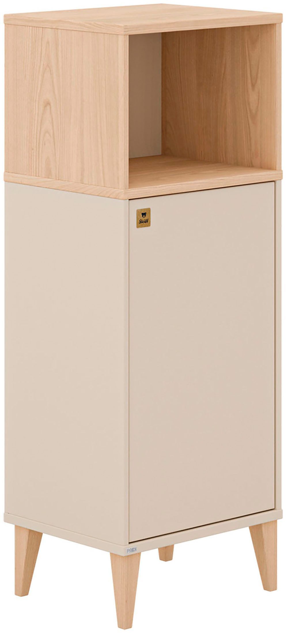 PAIDI Highboard MILA & BEN Steiff by PAIDI in Beige, inkl. Spielkiste mit Deckel, stabiles Sideboard mit Massivholz-Füßen, 129 cm Breite
