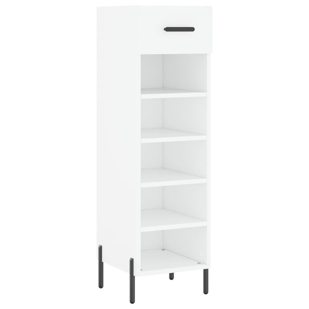 vidaXL Schuhschrank Schuhschrank Weiß 30x35x105 cm Holzwerkstoff (1-St)