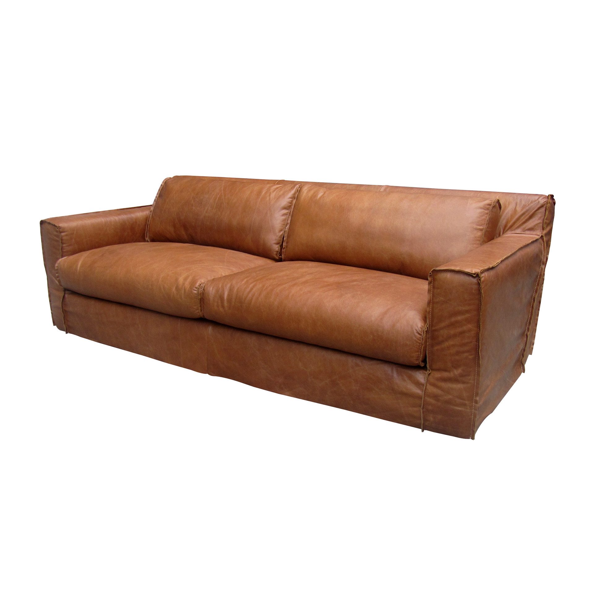 moebelfaktor 2,5-Sitzer Kensington 2,5D Columbia-Brown, Außergewöhnliches Polster, besonders bequem, Holzfüße