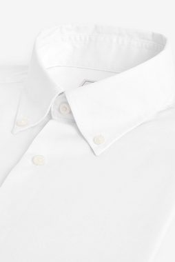 Next Langarmhemd Bügelfreies Hemd im Slim Fit mit Doppelmanschette (1-tlg)