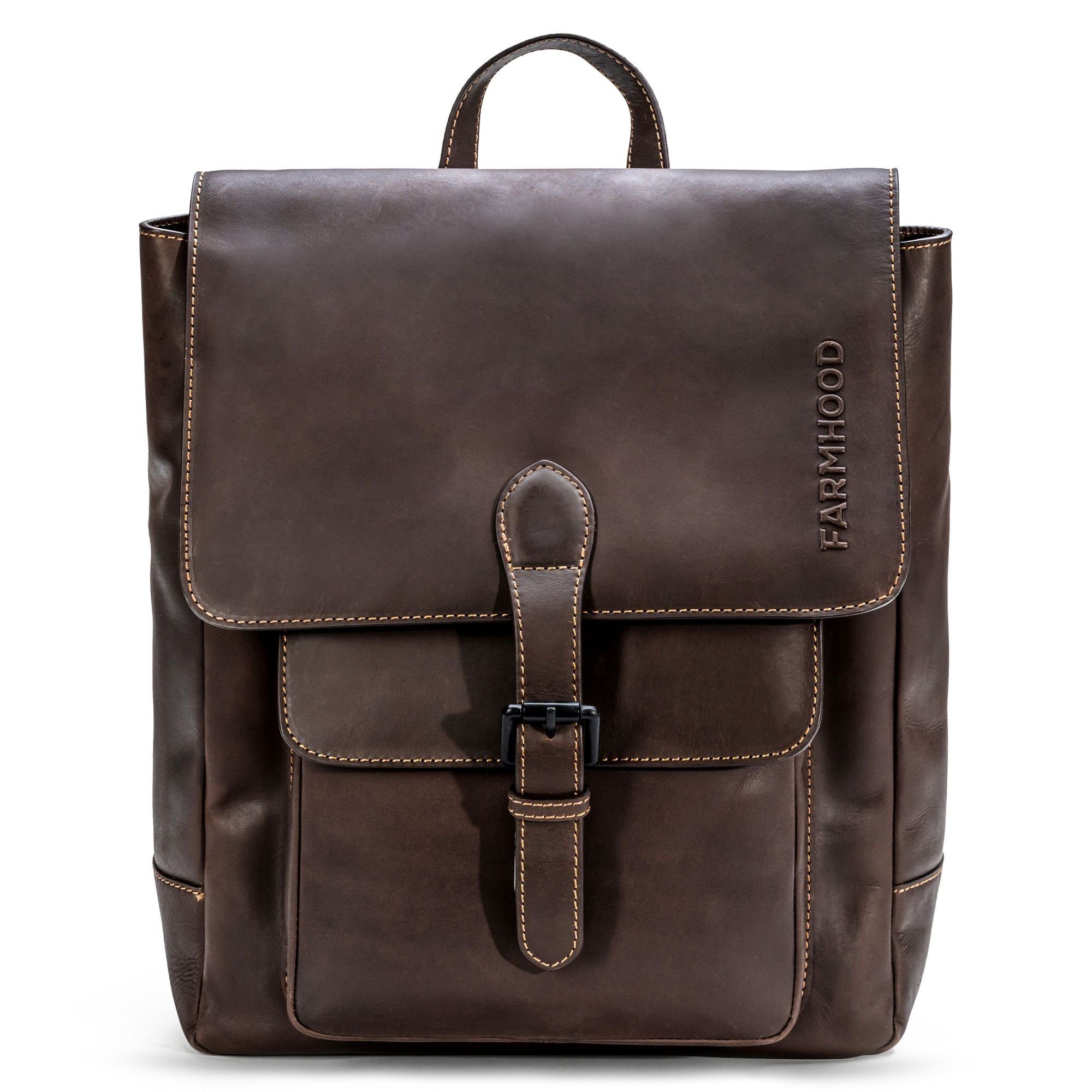 Farmhood Cityrucksack Nashville, Leder günstig online kaufen