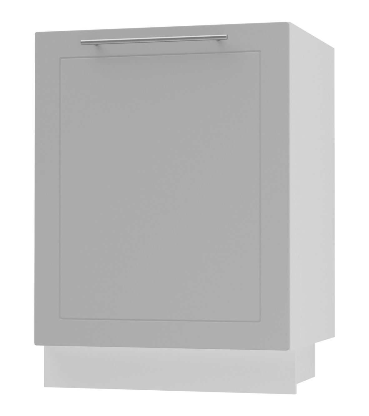 Feldmann-Wohnen Unterschrank Kvantum (1-türig, 1 Fach, Türanschlag wechselbar, Soft-Close, 1-St., Fronten mit dekorativen Fräsungen und leicht abgerundeten Ecken) 50x50x82cm Front- und Korpusfarbe wählbar 1-türig