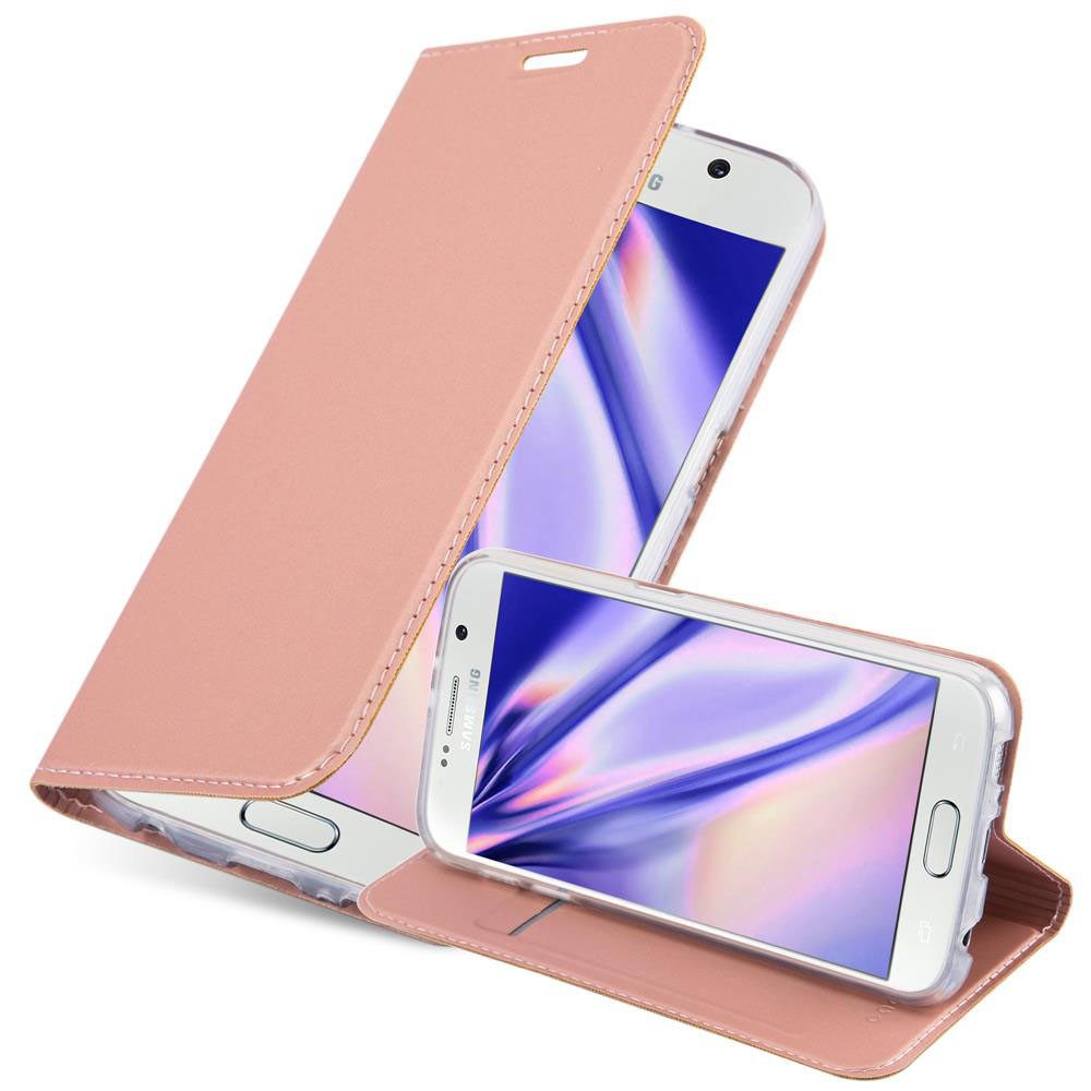 Cadorabo Handyhülle für Samsung Galaxy S6 Hülle Samsung Galaxy S6, Schutzhülle Hülle mit Standfunktion, Magnetverschluss und Kartenfach
