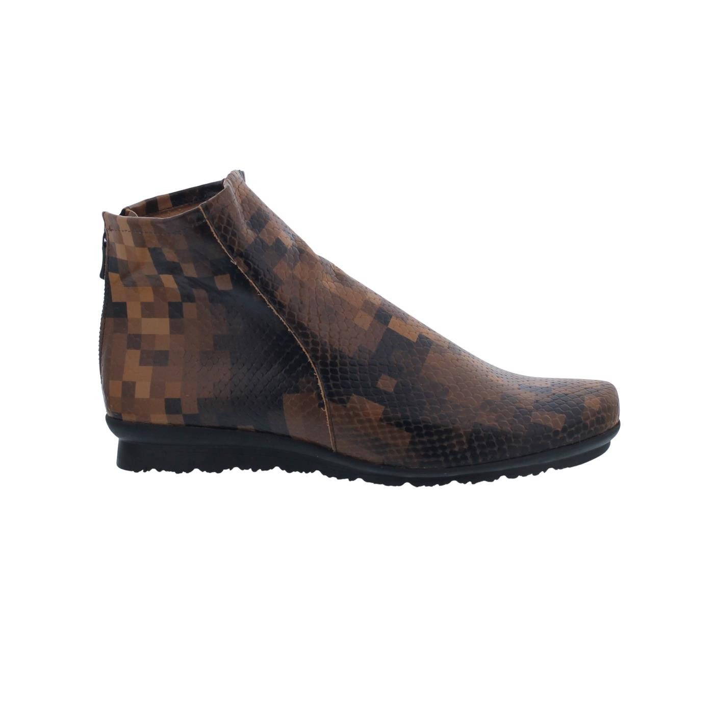 arche Arche Baryky, Terra / noir, Pyxel (Glattleder), Reißverschluss, Bootie Reißverschlussstiefel