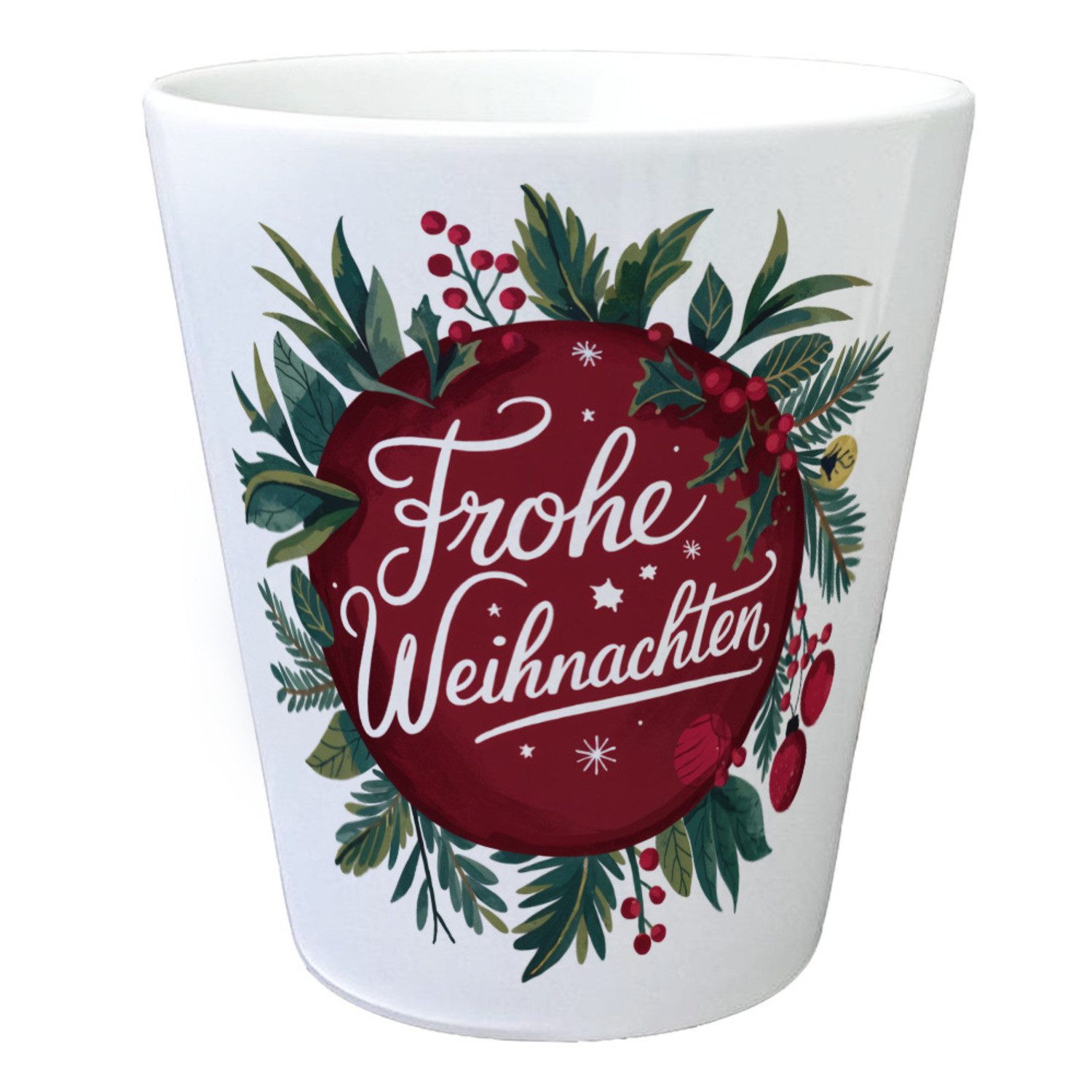 Blumentopf Weihnachtsdesign - Frohe Weihnachten Blumentopf