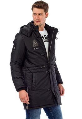 Cipo & Baxx Winterjacke mit abnehmbare Kapuze