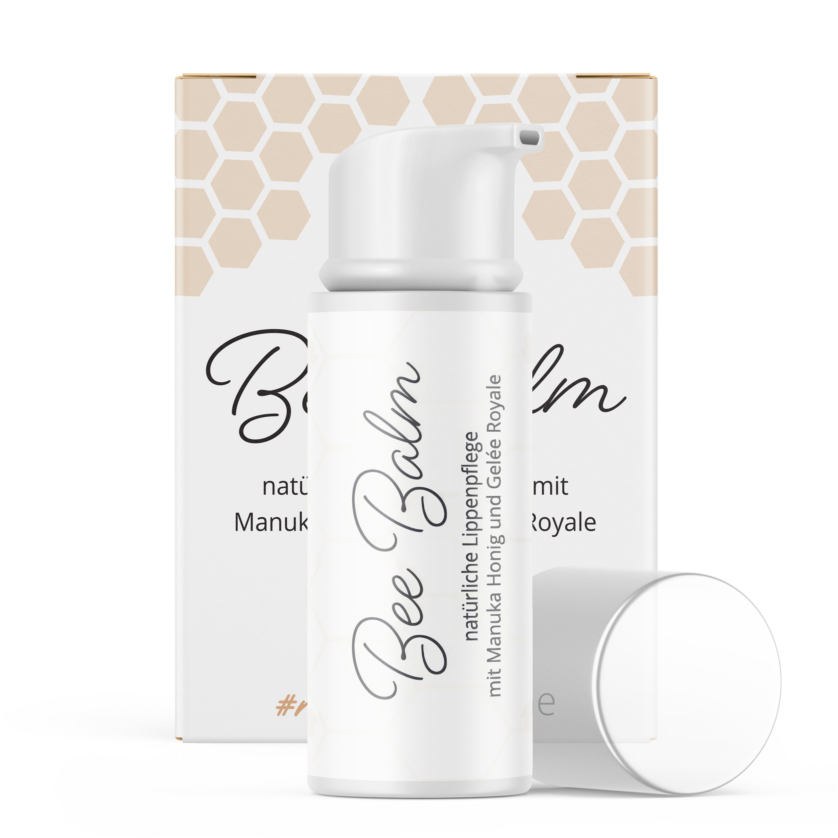 bedrop Бальзам для губ Bee Balm - natürliche Lippenpflege mit Manuka Honig & Gelée Royale, mit hochwertigem Gelée Royale & Retinol (Vitamin A & E)