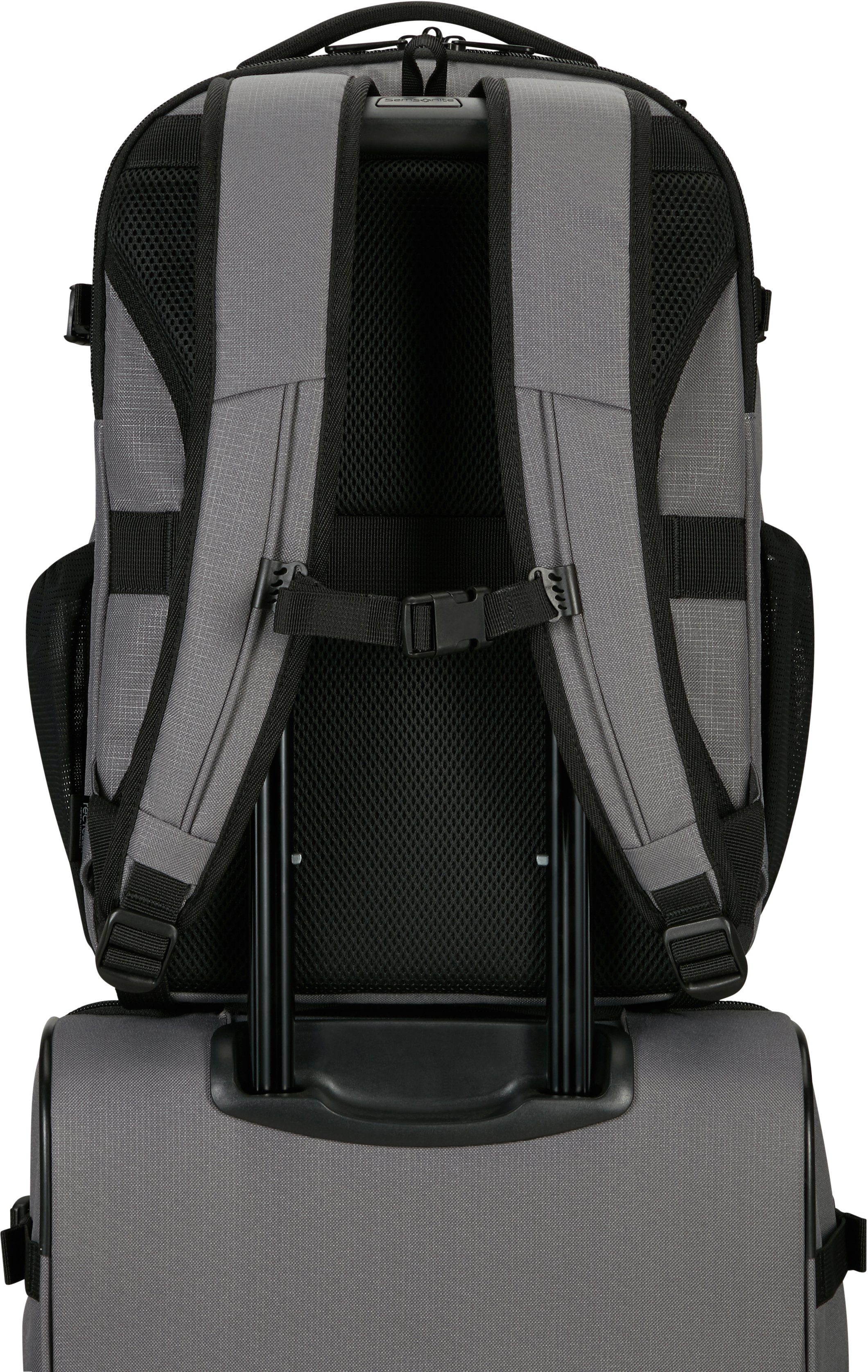 Samsonite Laptoprucksack Roader, aus recyceltem 15,6-Zoll Laptopfach Material; Drifter Tablet und Grey mit