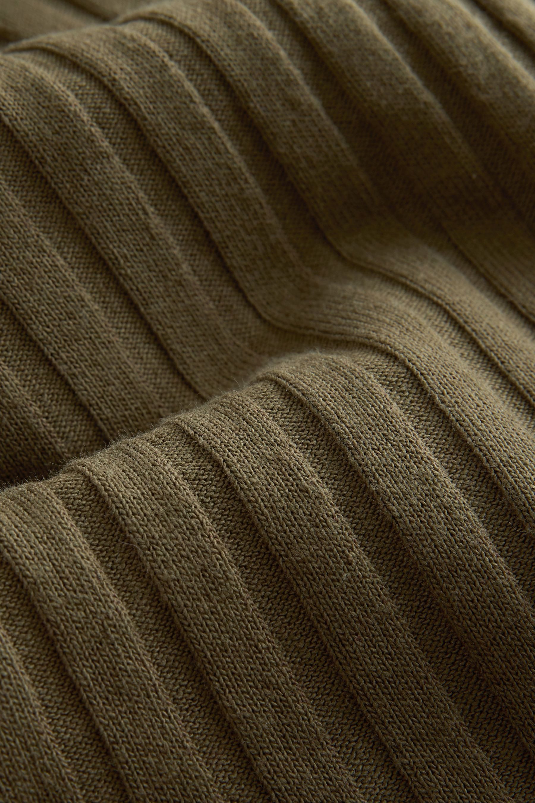 Next Minikleid Langärmeliges, geripptes Minikleid, U-Ausschnitt (1-tlg) günstig online kaufen