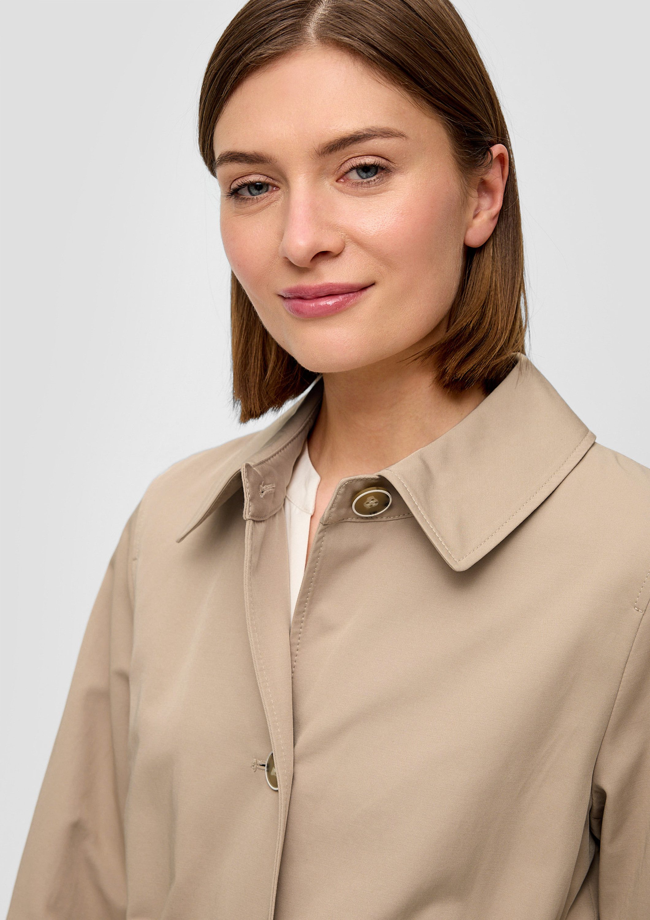 s.Oliver Trenchcoat Outdoor-Jacke Mantel mit Bindegürtel
