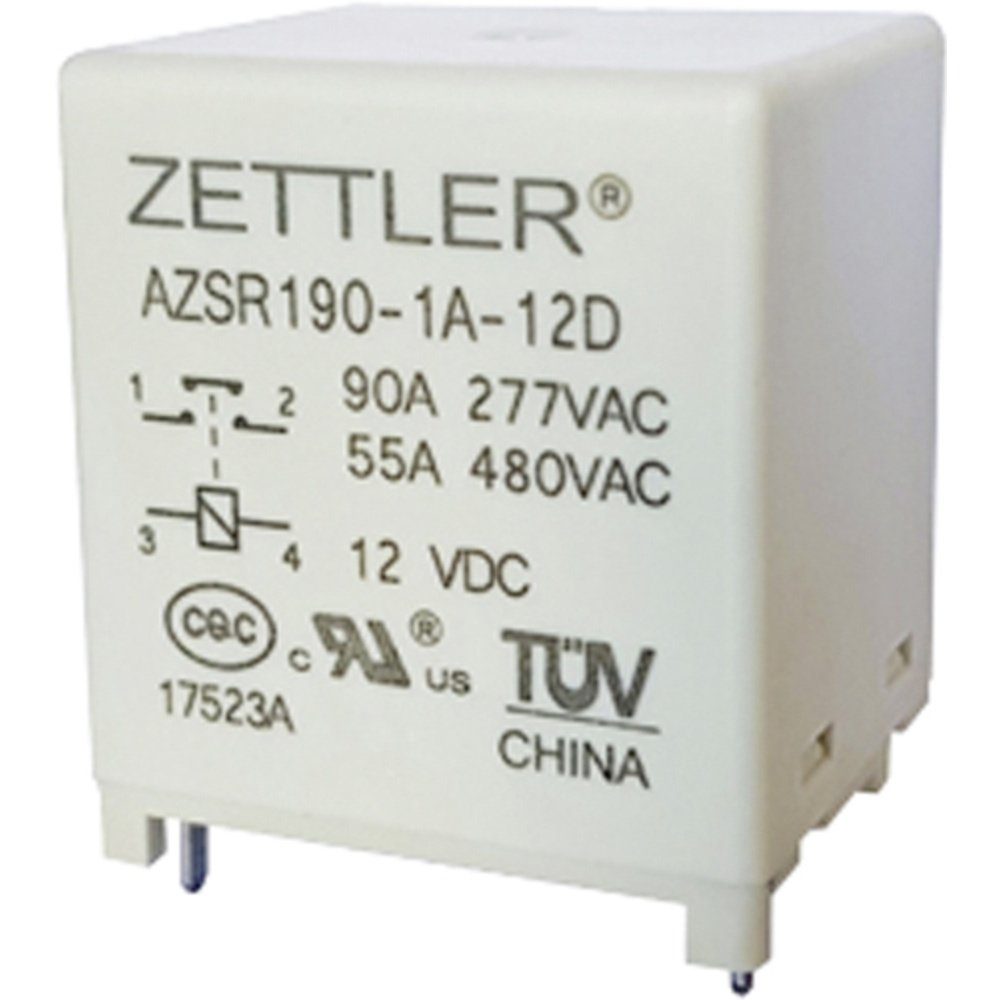 Zettler Electronics Zeitrelais Zettler Electronics AZSR190T-1A-24DL Printrelais 24 V/DC 100 1 Schließ, (AZSR190T-1A-24DL)