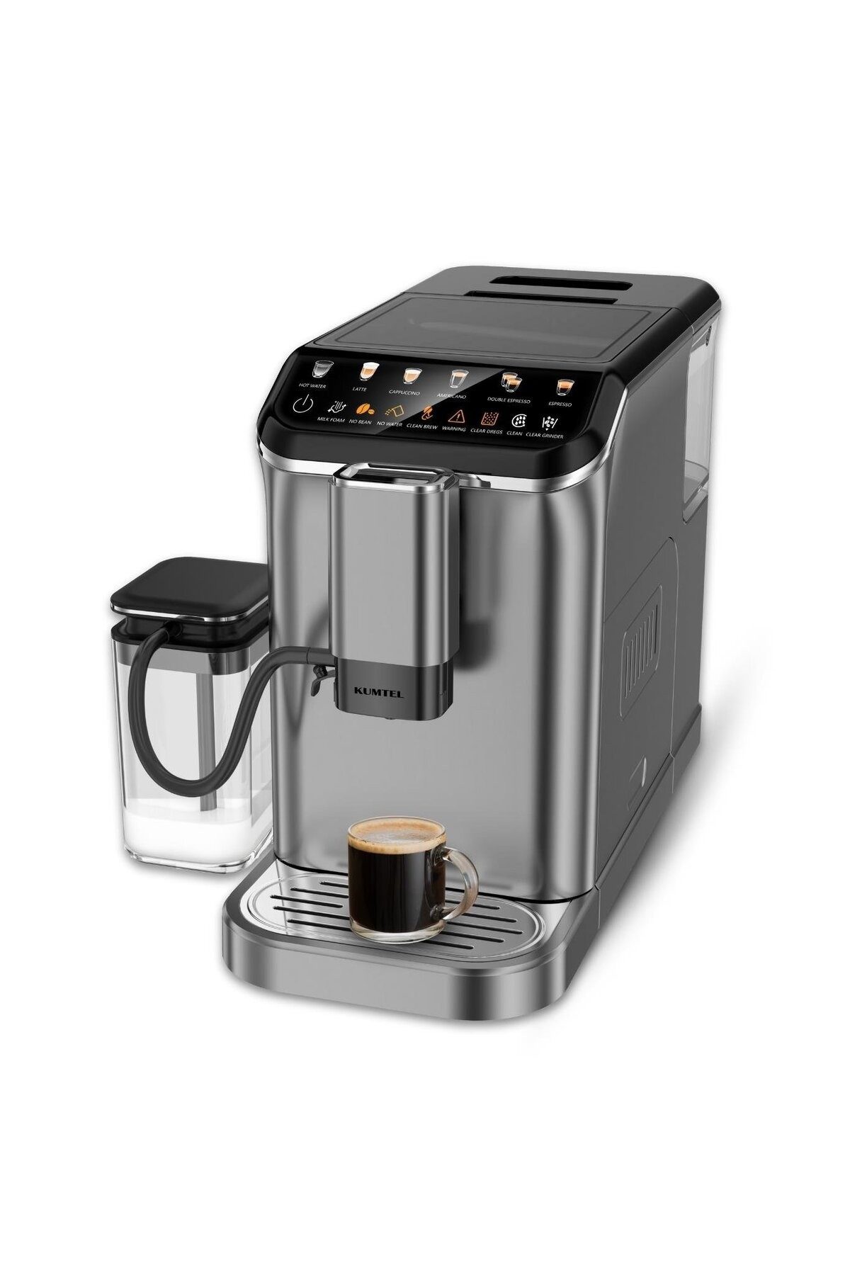Opviq Siebträger-/Filterkaffeemaschine, 1350 W, Touch, 1,5 l Wasser, 0,75 l Milch
