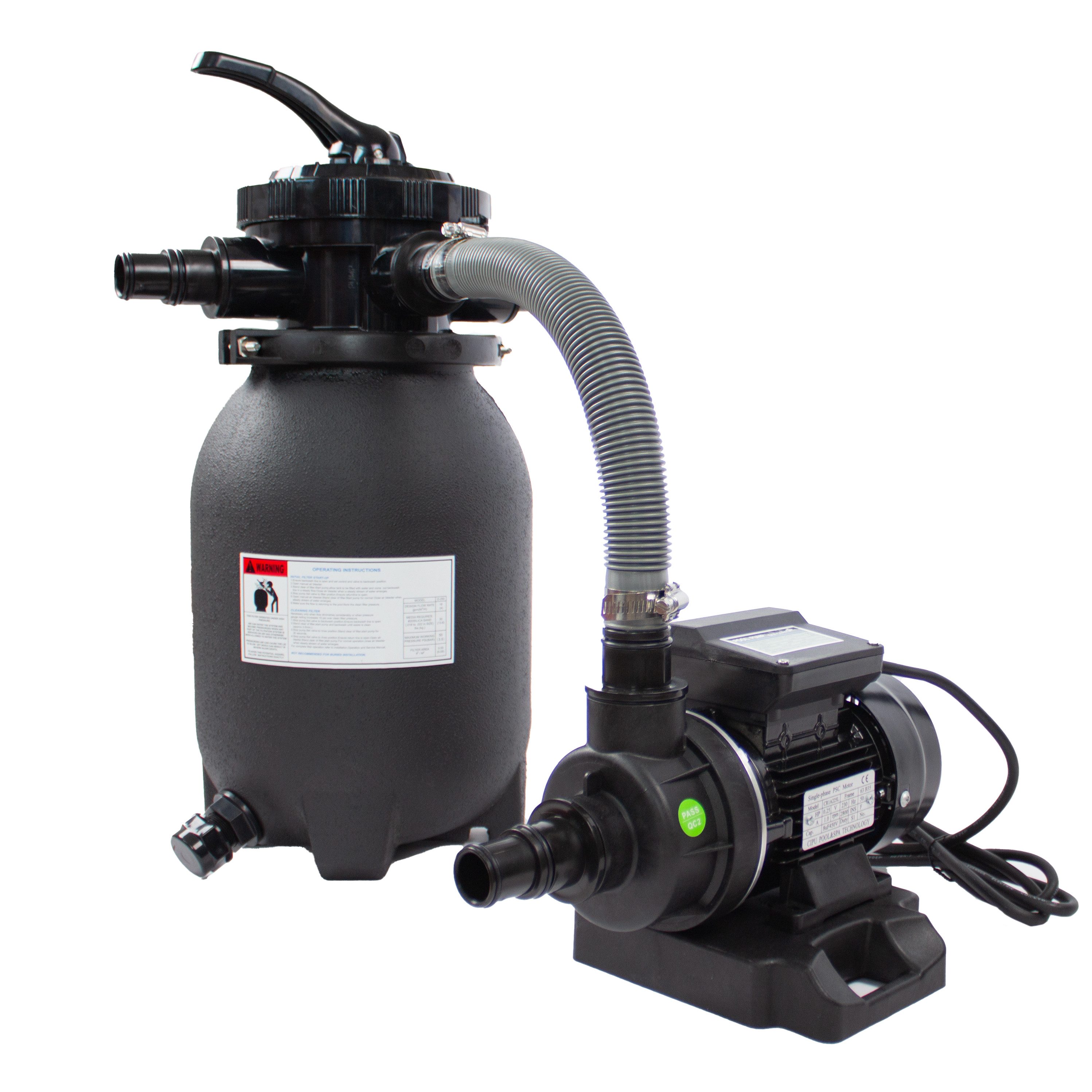 Sandfilteranlage PoolsBest BL 300 Mm Mit Aqua Plus Pumpe – 4 M³/h, Für Sauberen Pool