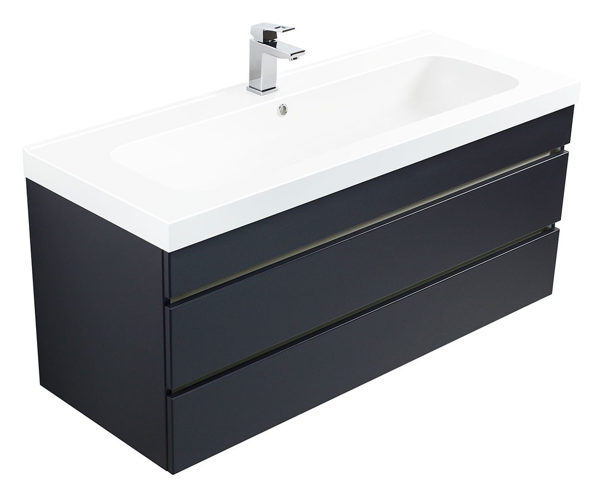 Magnolia Home Waschtisch Badmöbel Via 120 SoftClose anthrazit mit grifflose günstig online kaufen