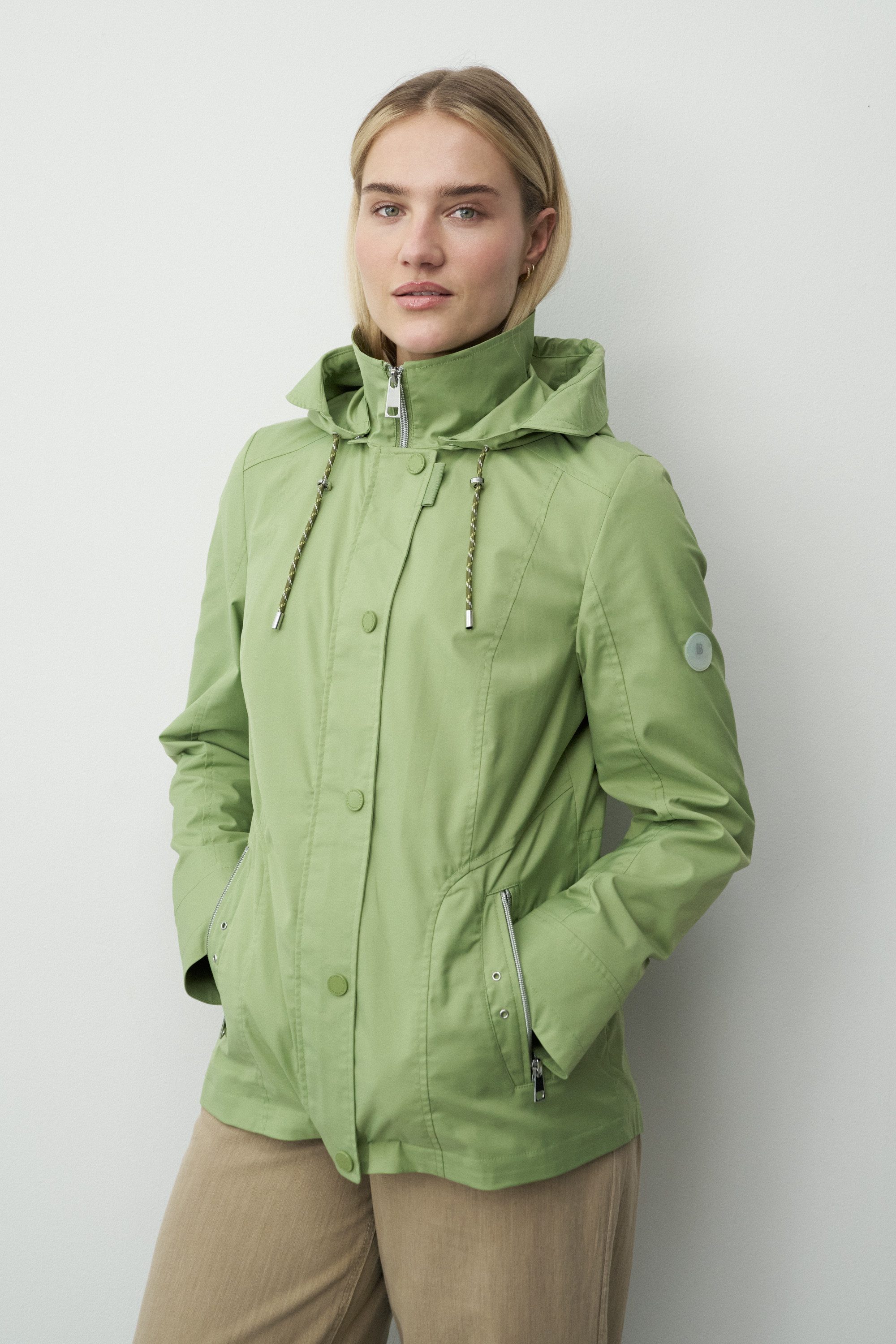 Barbara Lebek Outdoorjacke Übergangsjacke, Frühlingsjacke oder Damenjacke mit abnehmbarer Kapuze