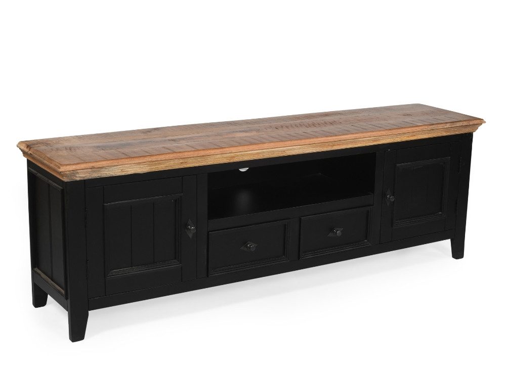 WOLF MÖBEL Sideboard (180 x 40 x 60), COUNTRY Lowboard mit 2 Türen / 2 Schubladen