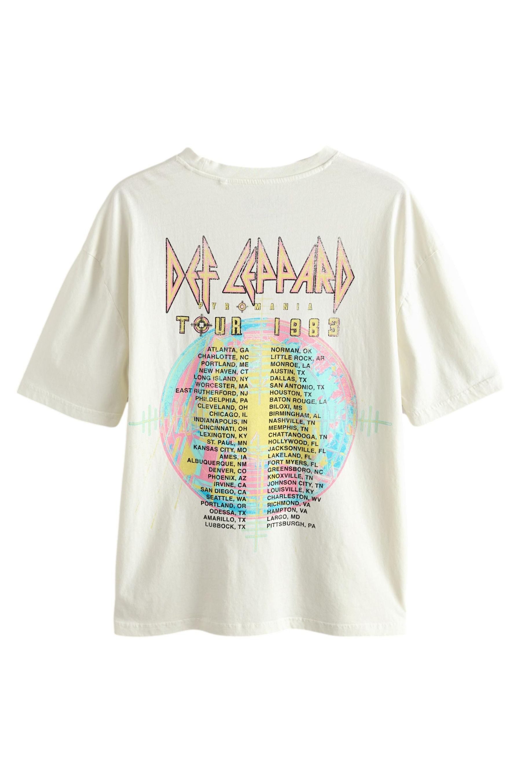 Next T-Shirt Langshirt 100 % Baumwolle Bandgrafik – Relaxed Fit (1-tlg) günstig online kaufen