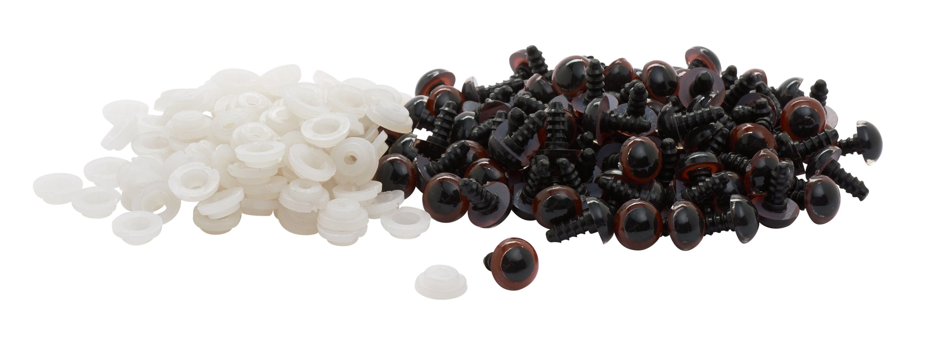 VBS XXL Kuscheltier Bärenaugen Sicherheitsverschluss, 100 Stück