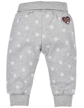 BONDI Trachtenlederhose Baby Kinder Laufhose Jogginghose 'Herzilein' 86563