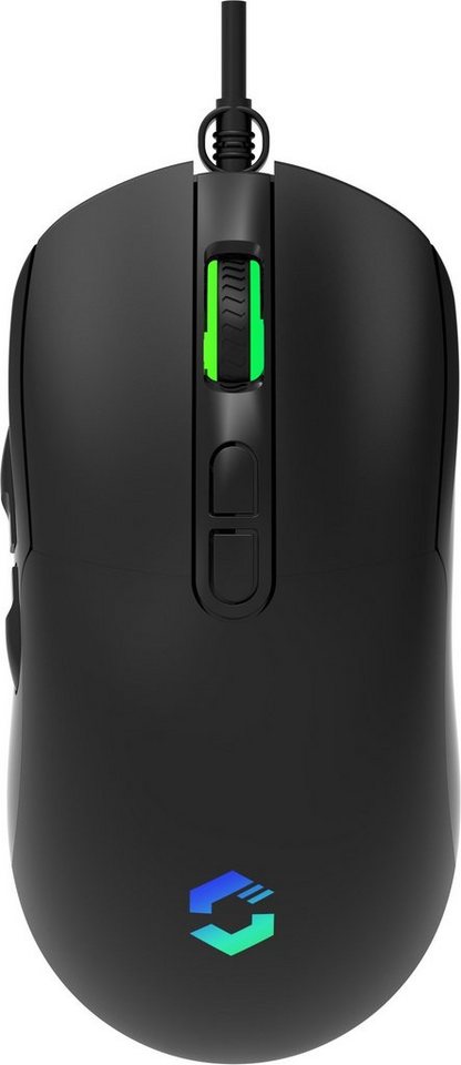 Speedlink TAUROX Gaming-Maus (RGB-Beleuchtung, 7.200 dpi, Internener  Specher), Mehrfarbige und konfigurierbare Beleuchtung