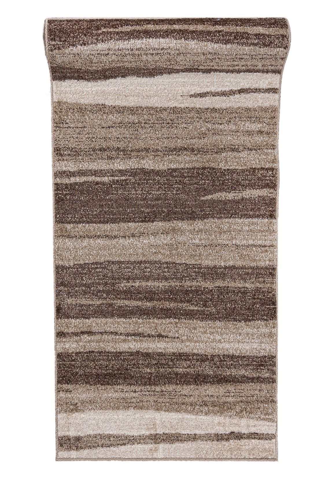 Mazovia Läufer Modern Abstrakt Beige Creme Flur, Schlafzimmer, Diele, Fußbodenheizung