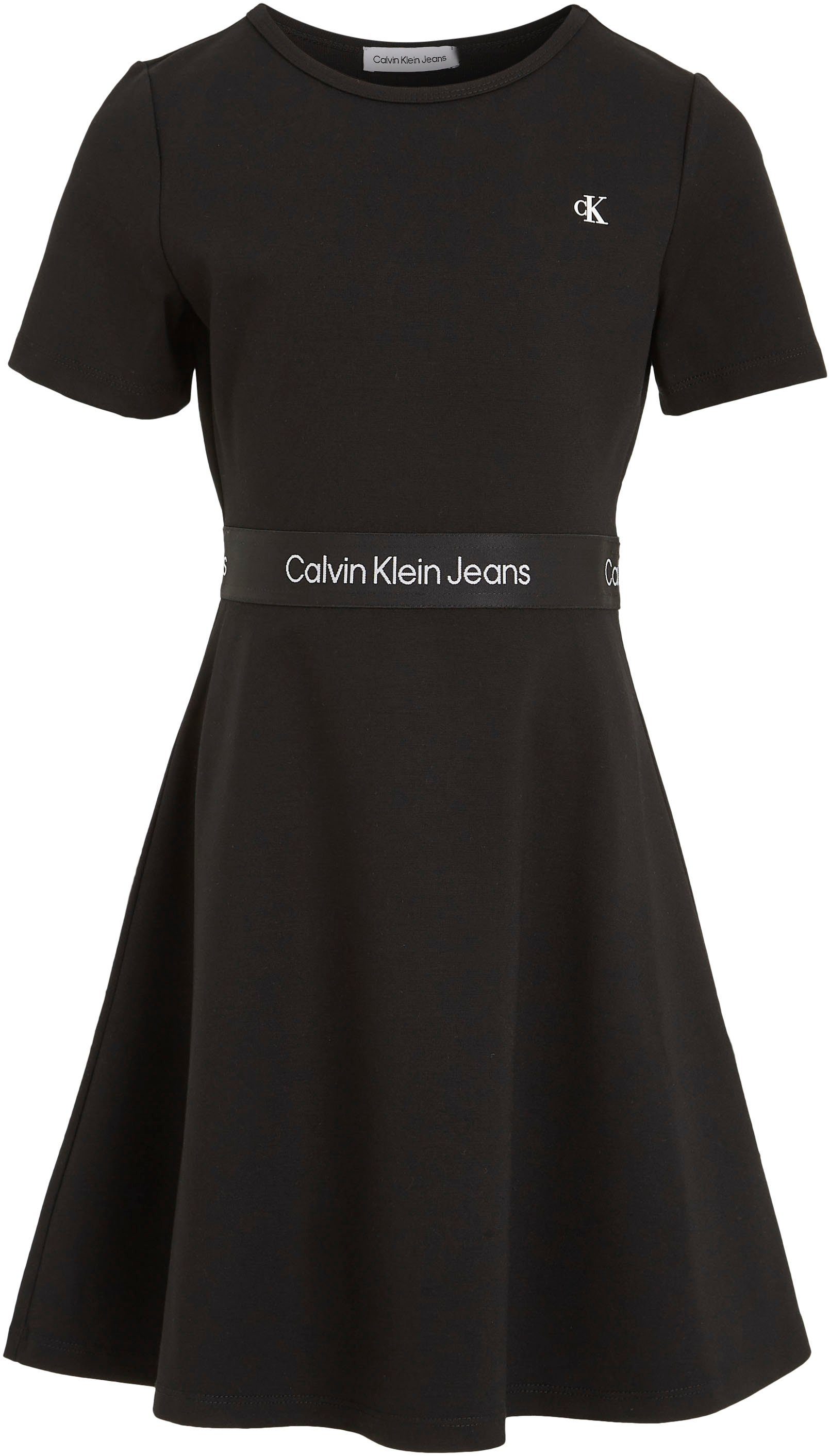 Black PUNTO SS Jeans Ck Klein DRESS Calvin TAPE Skaterkleid