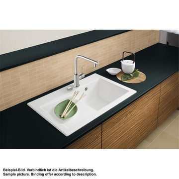 Villeroy & Boch Küchenspüle Villeroy & Boch flächenbündig Subway 45 Flat Becken rechts, 74,5/47,5 cm