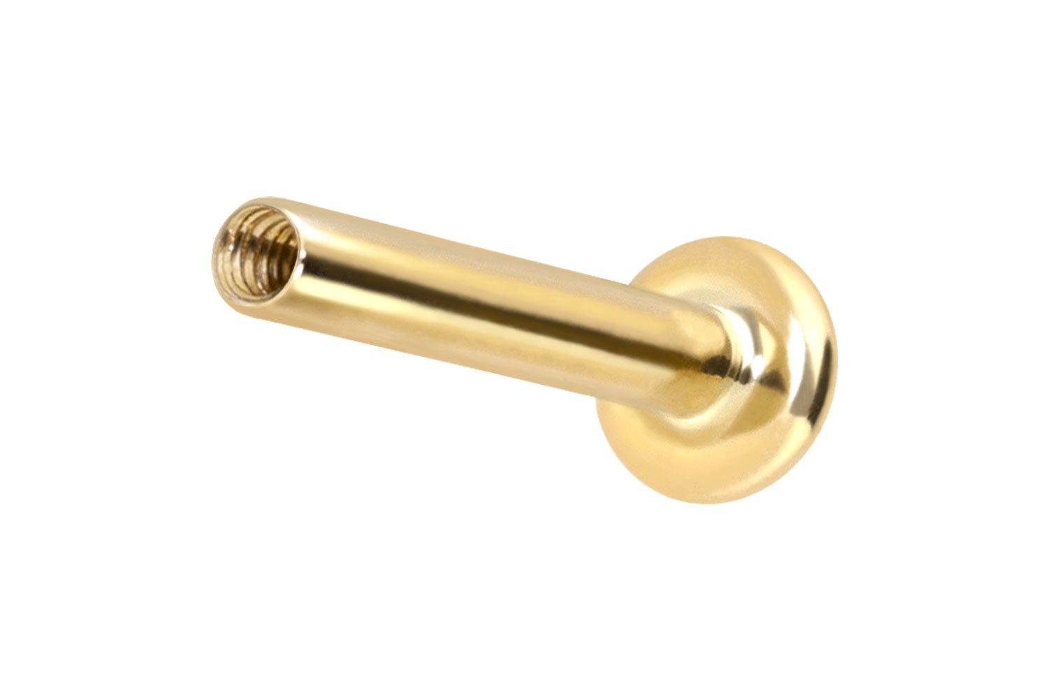 PIERCINGLINE Piercing-Set Titan Labret mit 0,8 mm Innengewinde ohne Kugel (Labrets, 1-tlg)