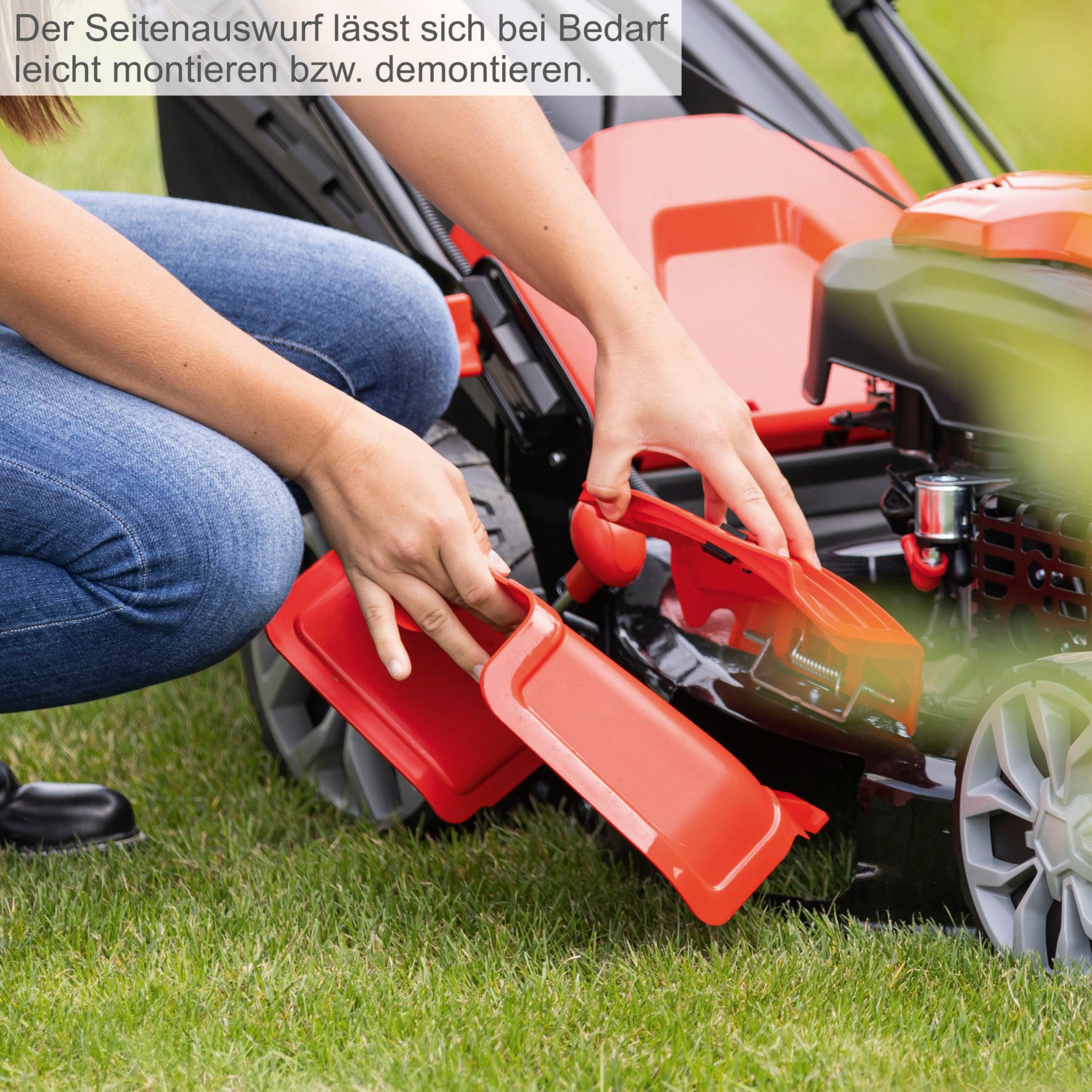 Scheppach Benzinrasenmäher MS225-56E, 56 cm Schnittbreite, Hybrid-Start-Benzin-Rasenmäher