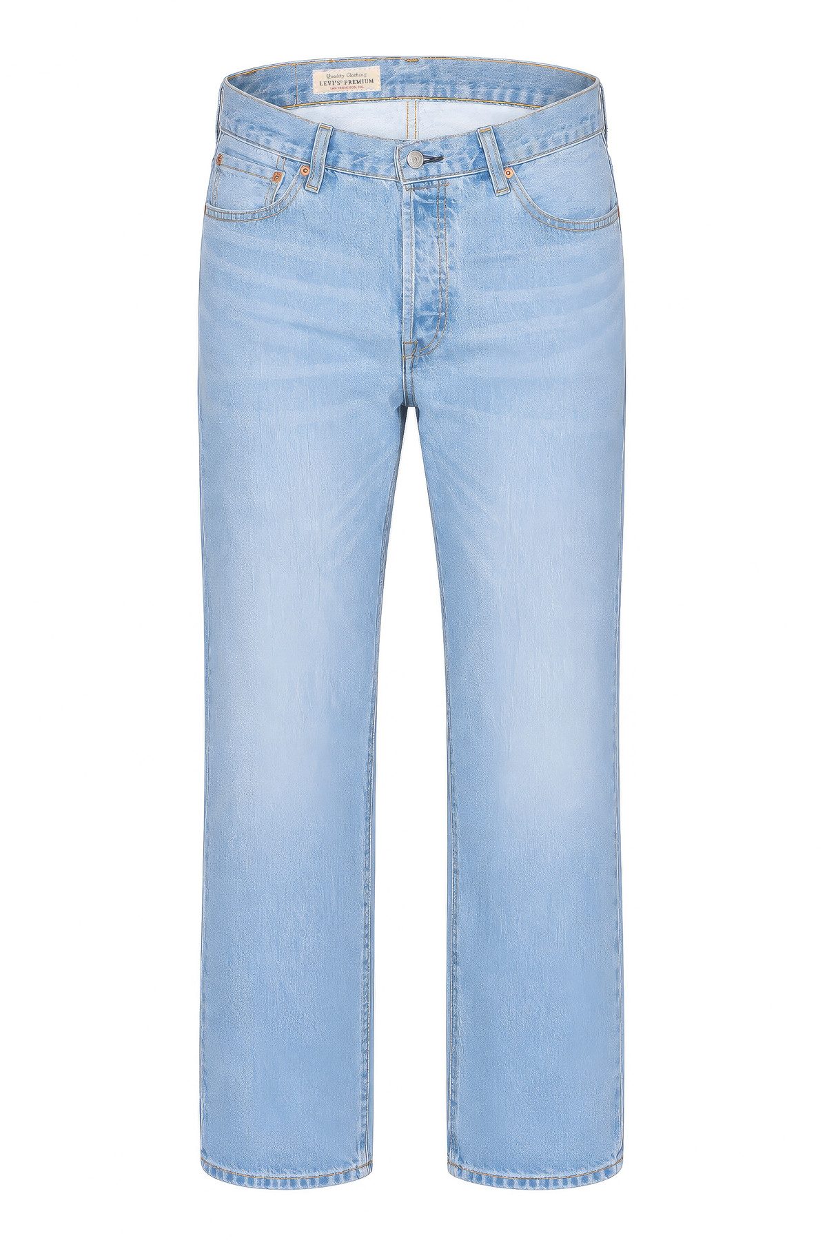 Levi's® Straight-Jeans Herren Jeans 501® LEVI'S ORIGINAL gerader Passform, robuster Denim