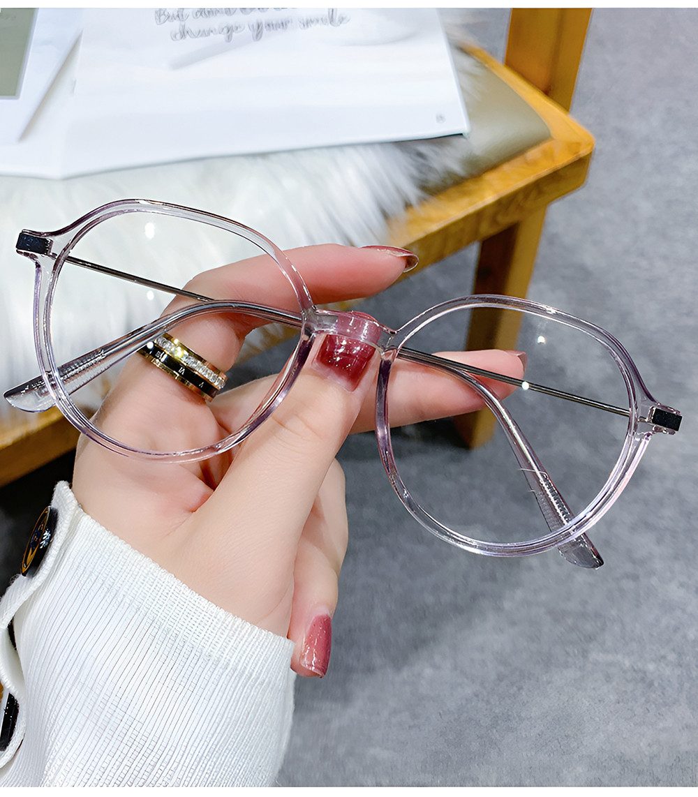 PACIEA Lesebrille Rundrahmen Anti Blaulicht Anti-Müdigkeit Transparent Damen Herren