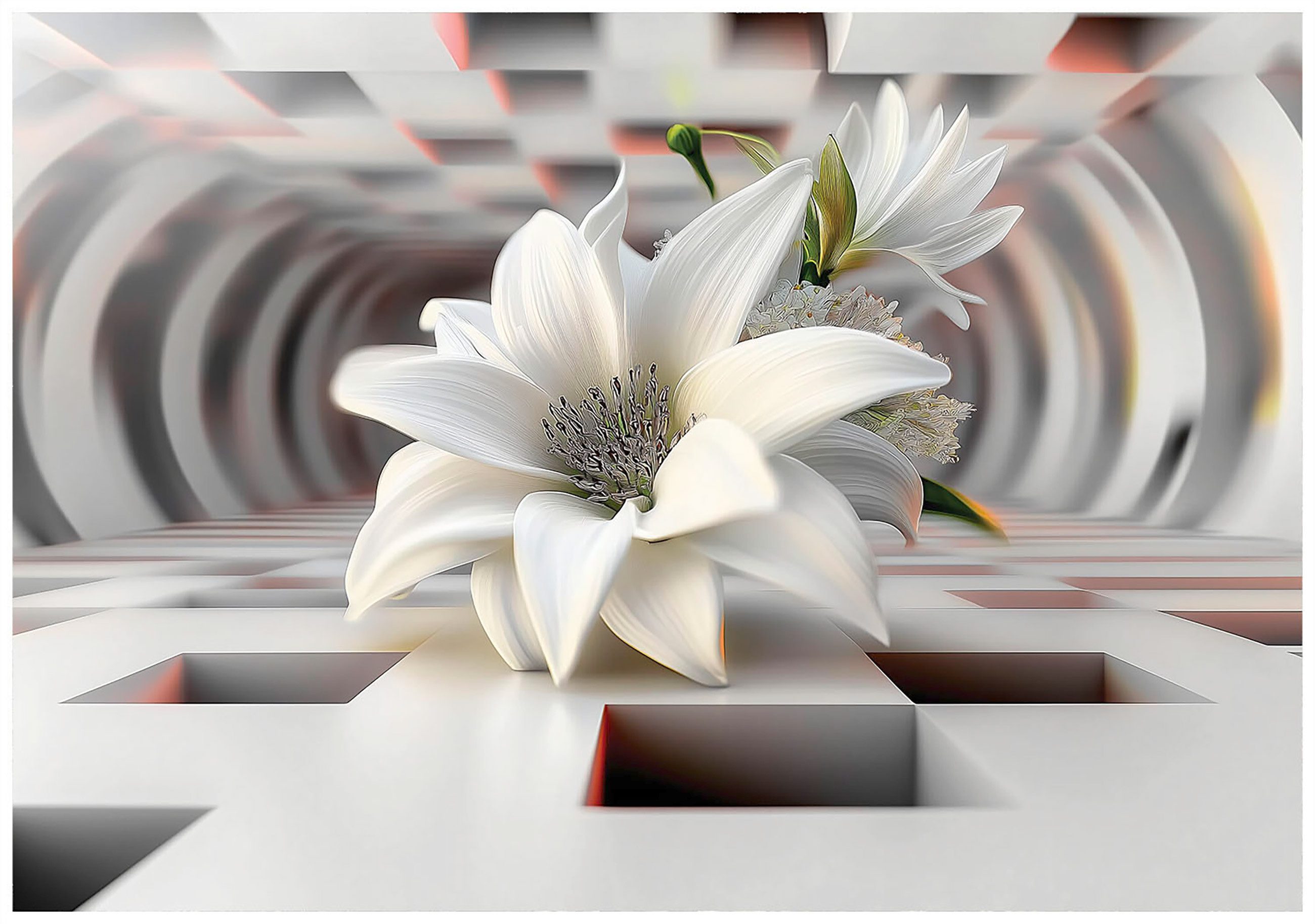 Wallarena Fototapete Abstrakt Blumen Lilien Vlies günstig online kaufen