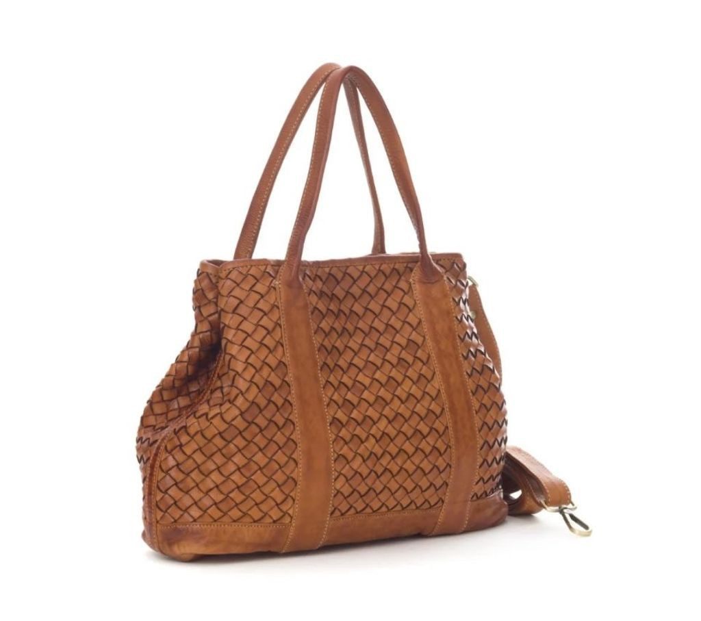 BZNA Umhängetasche Santa Italy Designer Handtasche Ledertasche Schultertasche