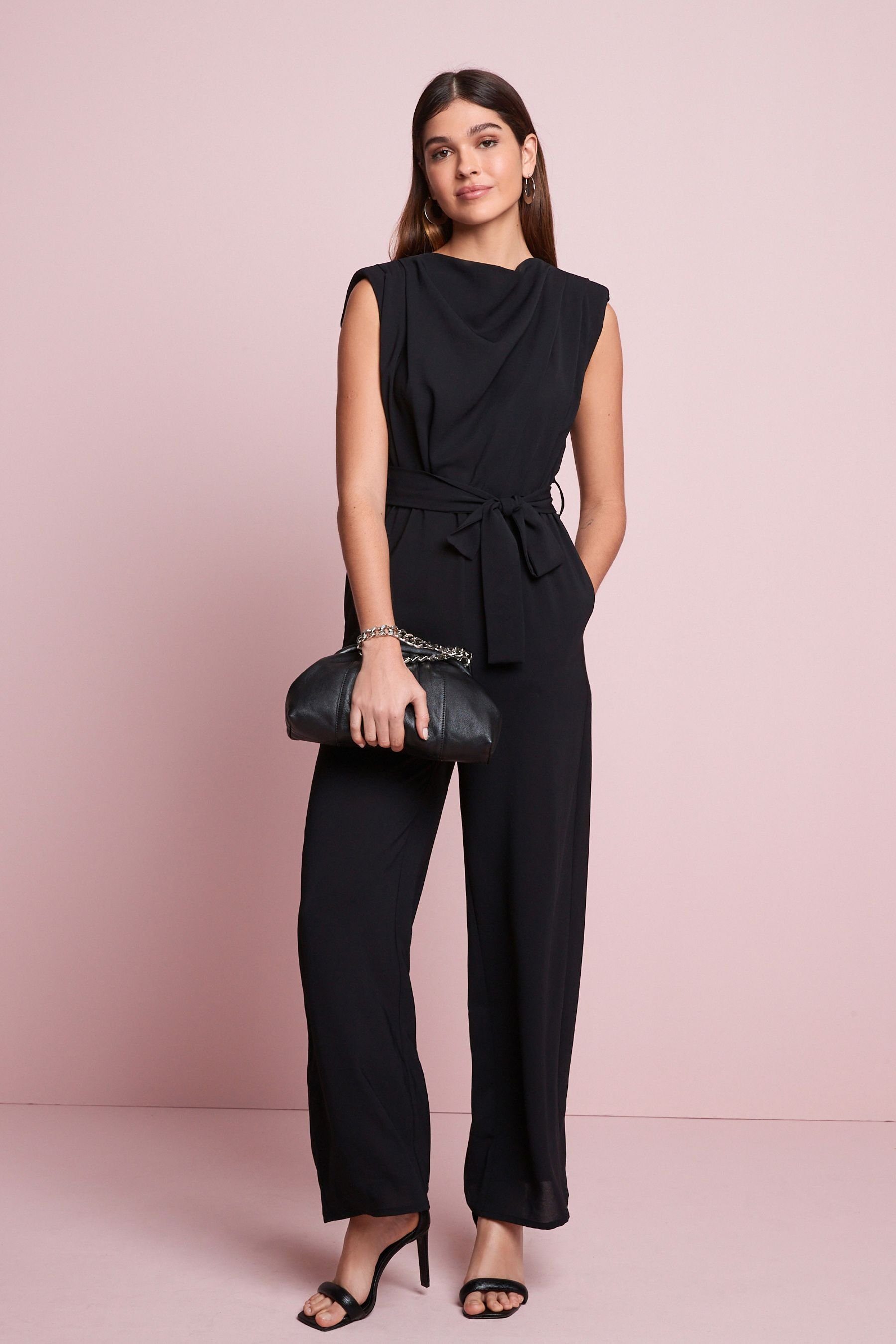 (1-tlg) Jumpsuit mit Next Overall Wasserfallausschnitt